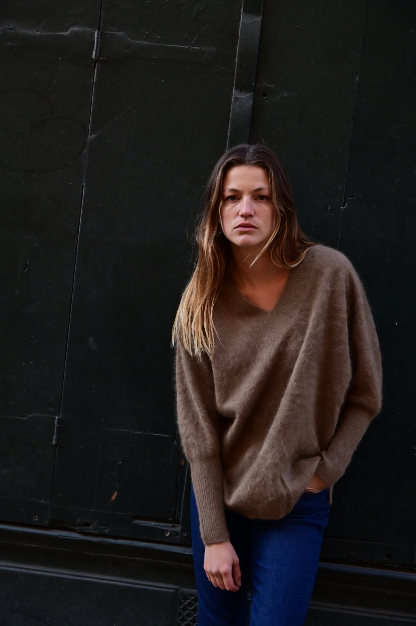 ESTHÈME - Pull Col V Raccoon