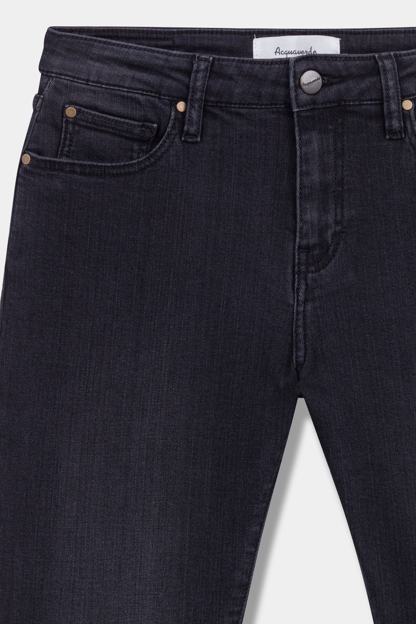 ACQUAVERDE - Crystal Black Vintage Jeans