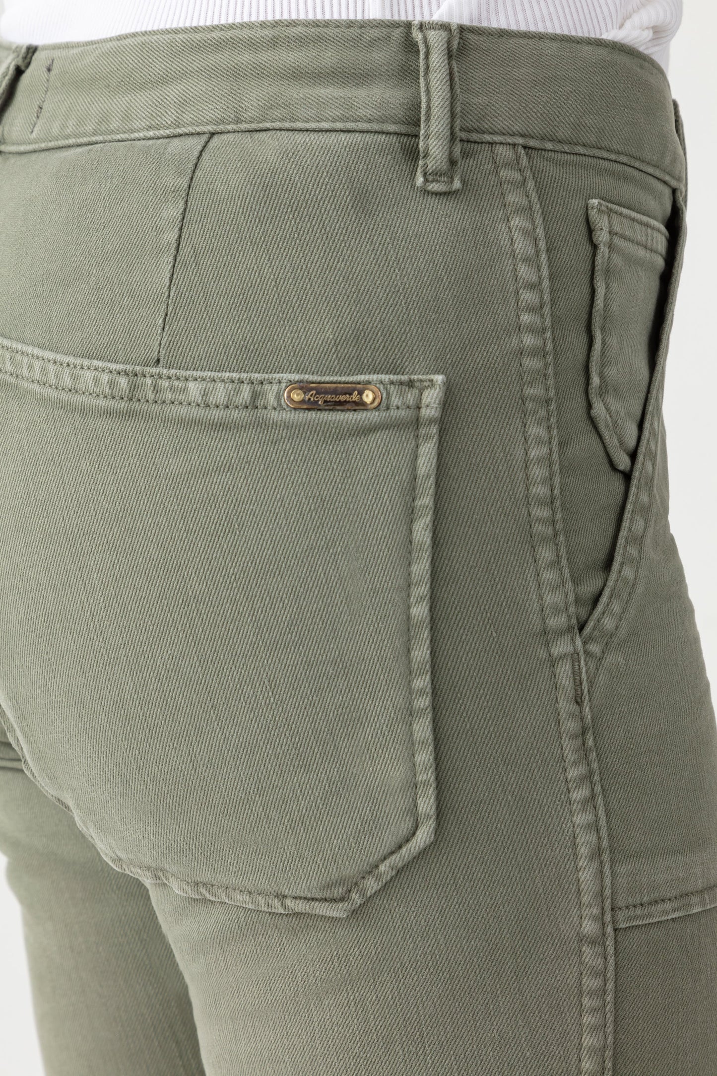 ACQUAVERDE - Pierce Military Khaki Pants