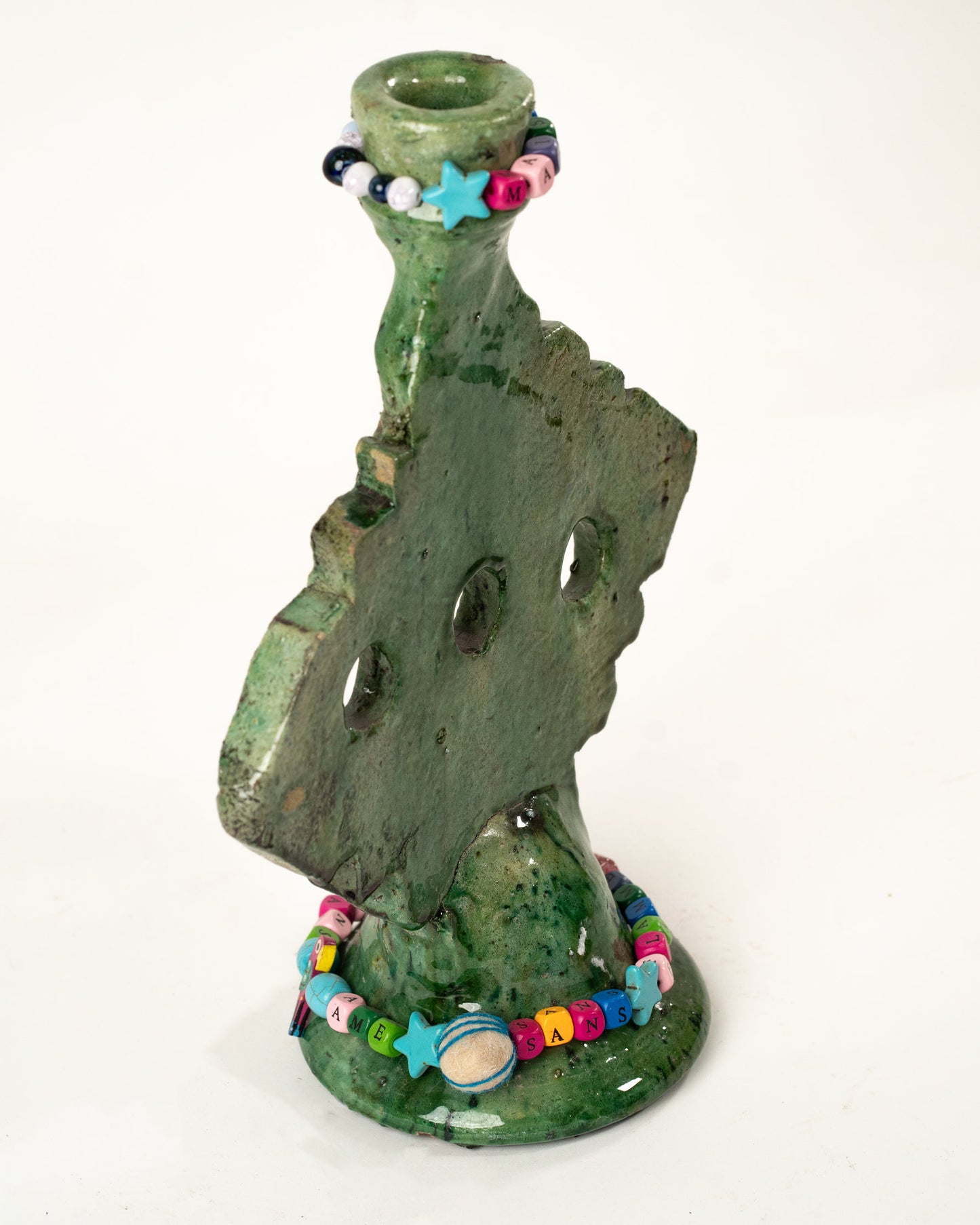 L'ÎLE BLEUE - BOUGEOIR CHAINE VERT