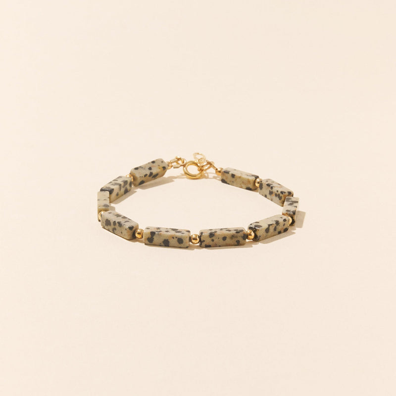 CAMILLE COLETTE STUDIO - BRACELET JASPE DALMATIEN DALMASIEN
