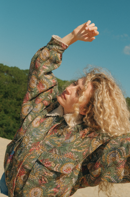 L'ÎLE BLEUE - BLOUSON JIM FOURRÉ Peacock 4