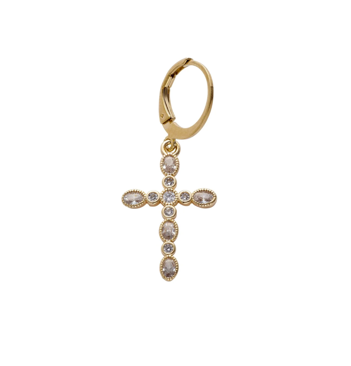 VIRGINIE BERMAN - Boucle d'oreille Eva blanc