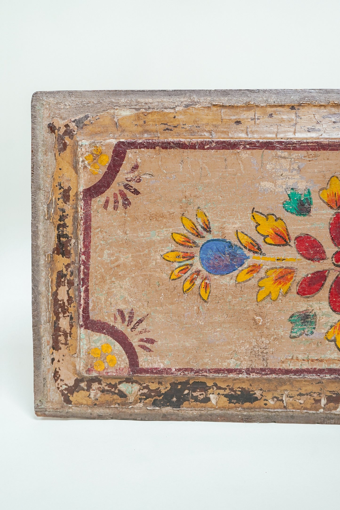 L'ÎLE BLEUE - Peinture sur Bois - Dessous de Plat