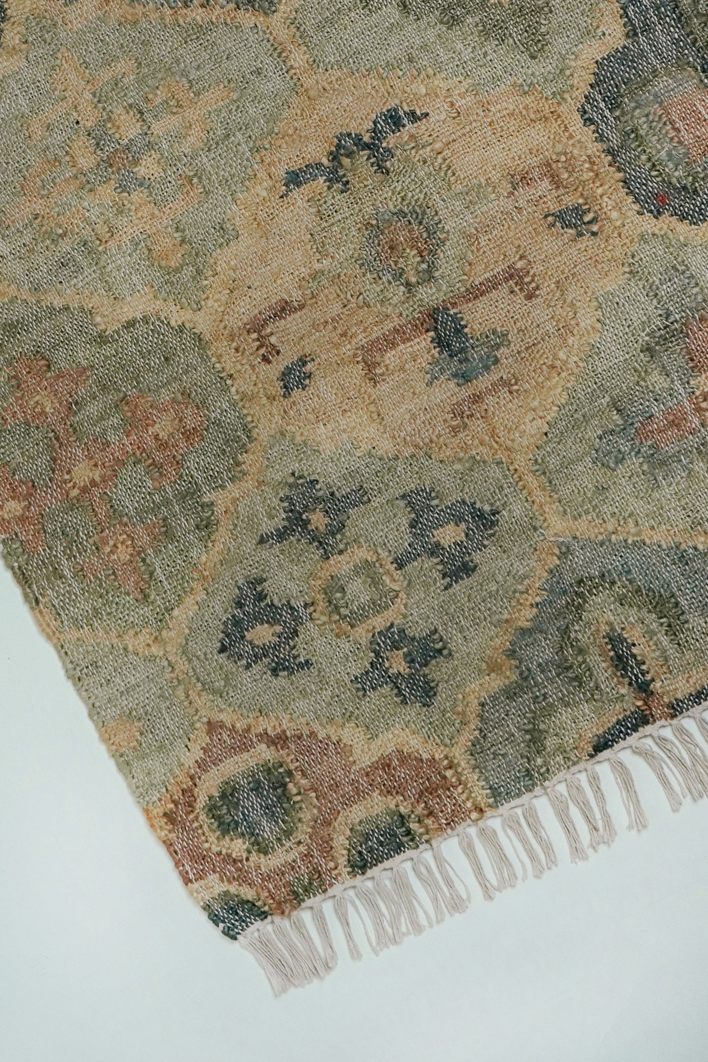 L'ÎLE BLEUE - Tapis en jute & laine 141 x 92 cm