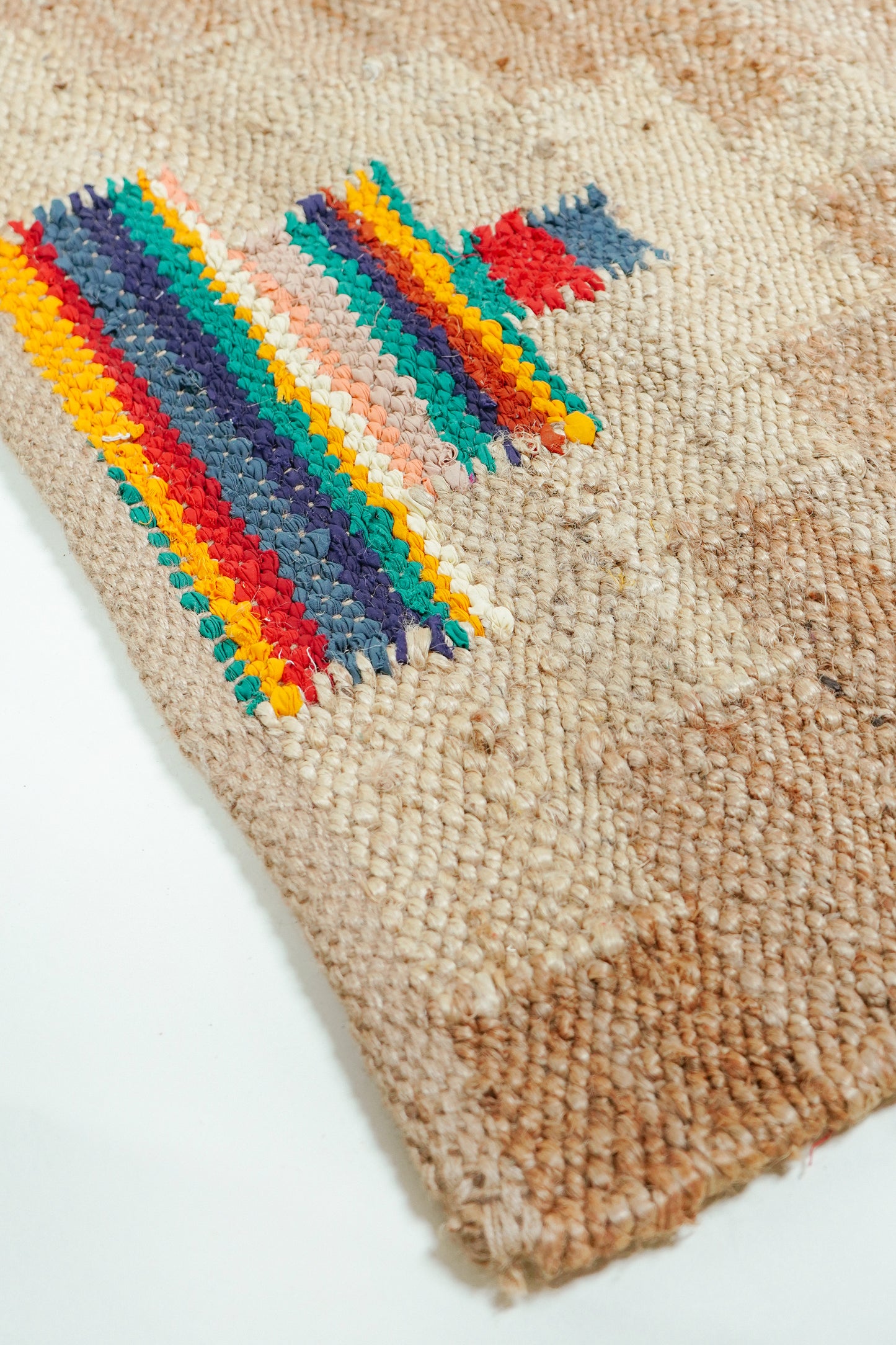 L'ÎLE BLEUE - Tapis Jute & Coton 245 x 150 cm