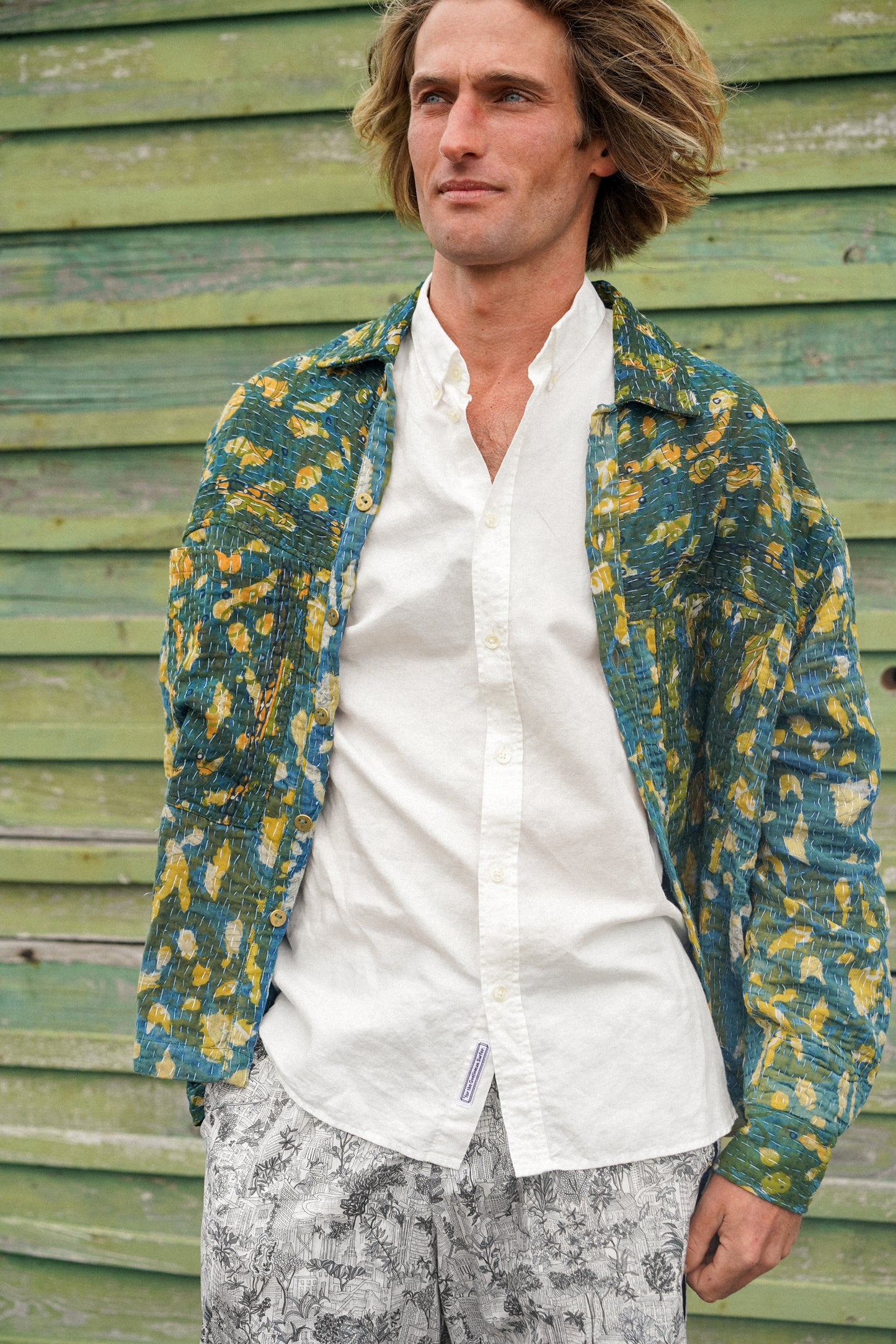 THE BLUE ISLAND - Kantha Udupi Jacket
