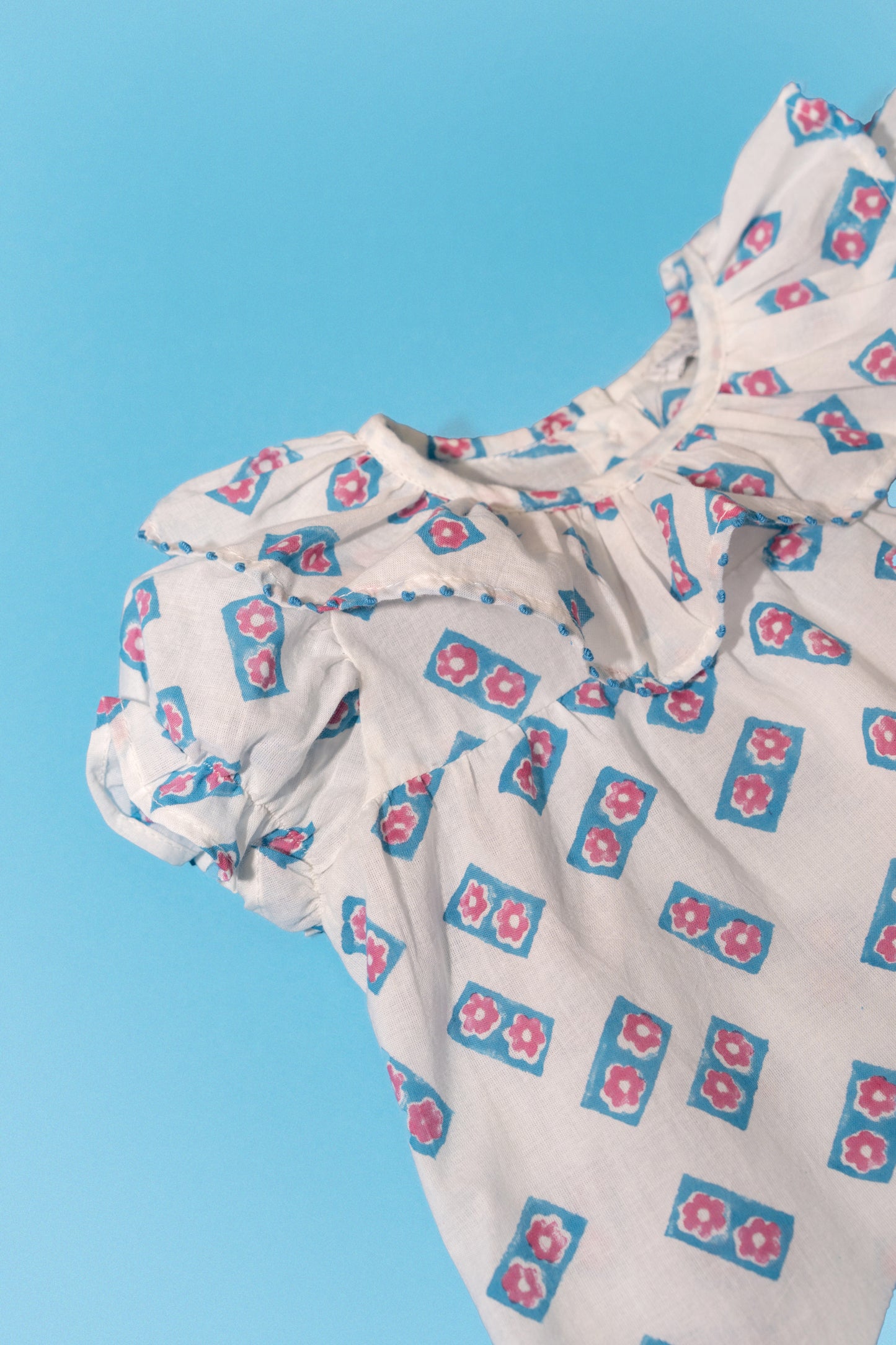 L'ÎLE BLEUE - Blouse Lou Flower