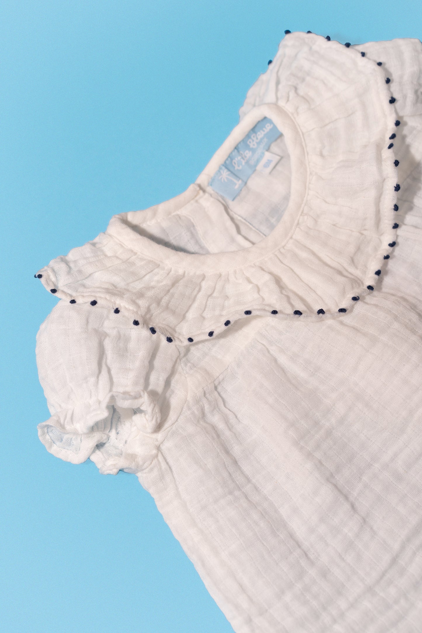 L'ÎLE BLEUE - Blouse Lou Bleu Bébé