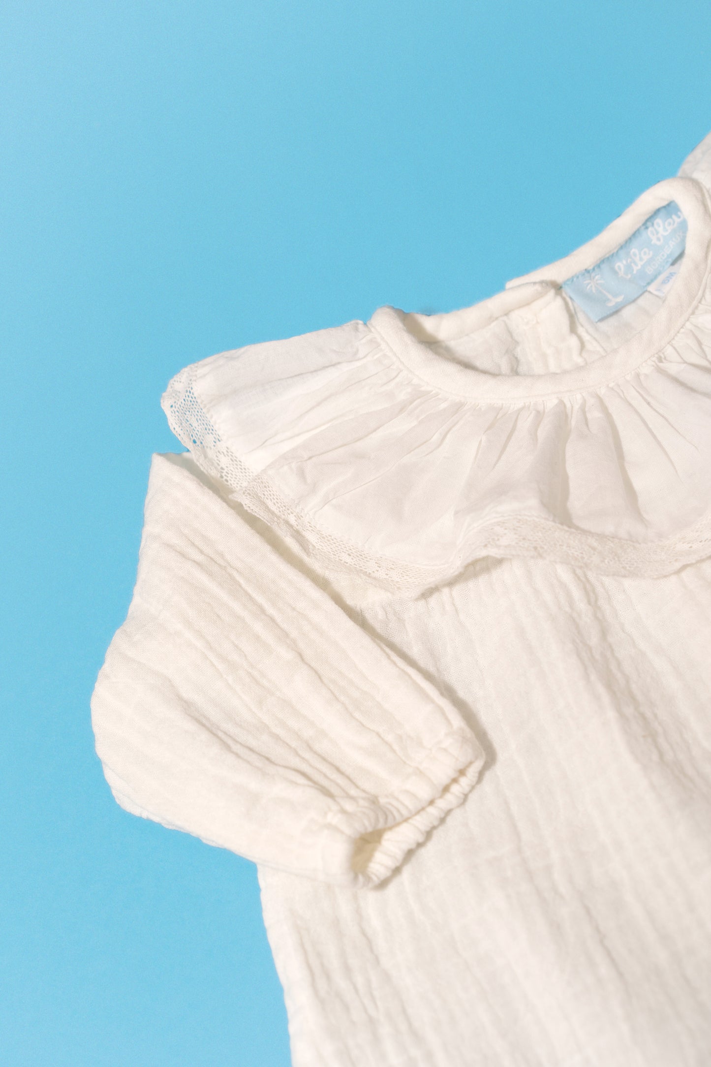 L'ÎLE BLEUE - Blouse Lou Gaze de Coton