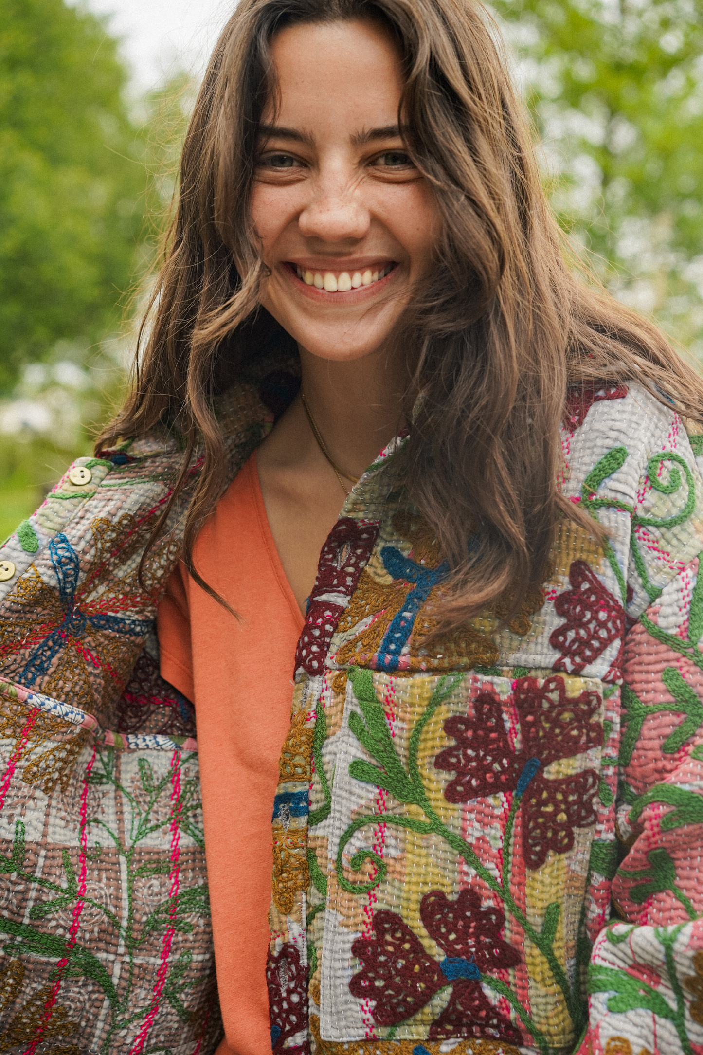 THE BLUE ISLAND - Kantha Ongole Jacket