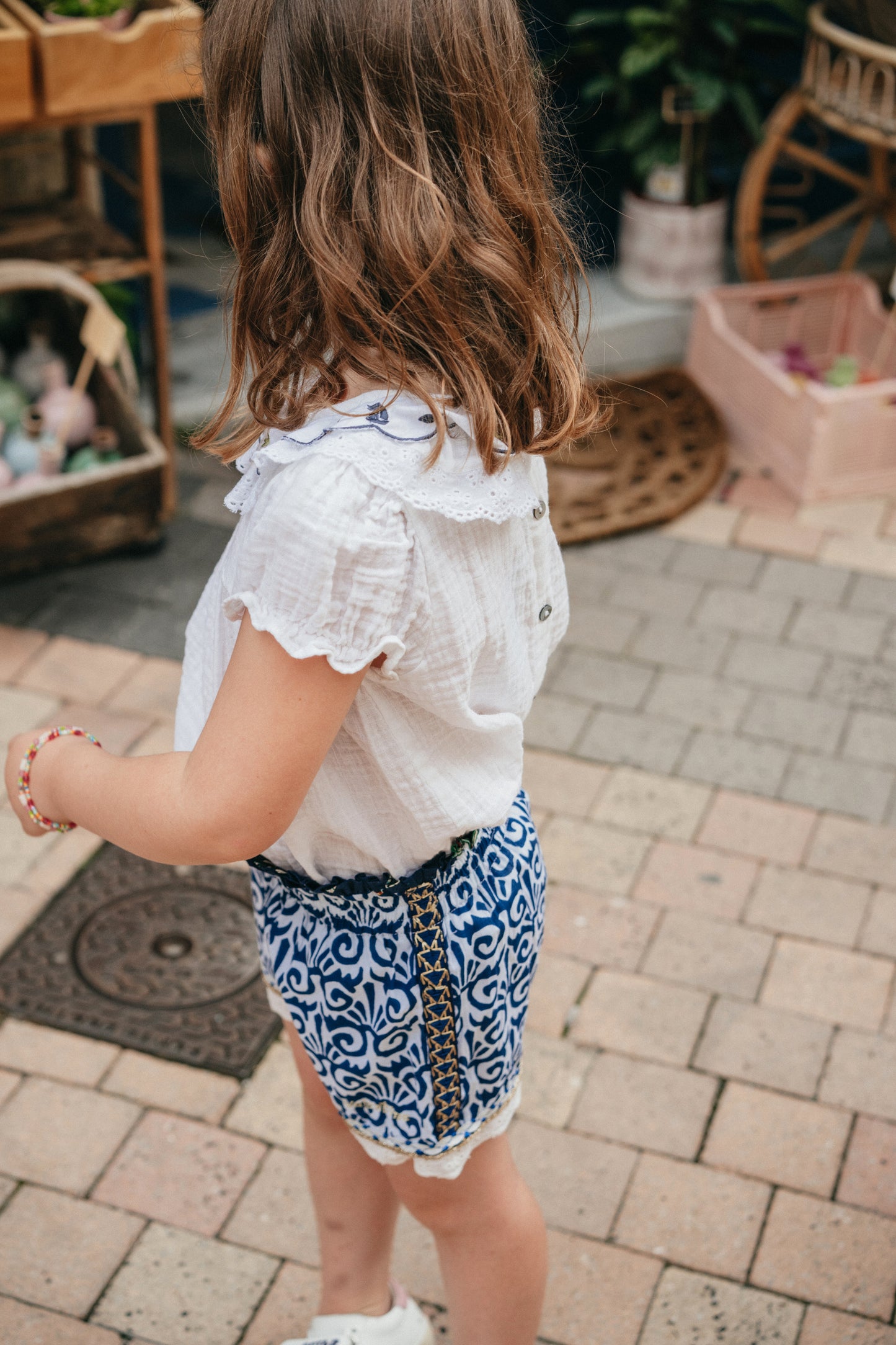 THE BLUE ISLAND - Lou Bateaux Kid Blouse