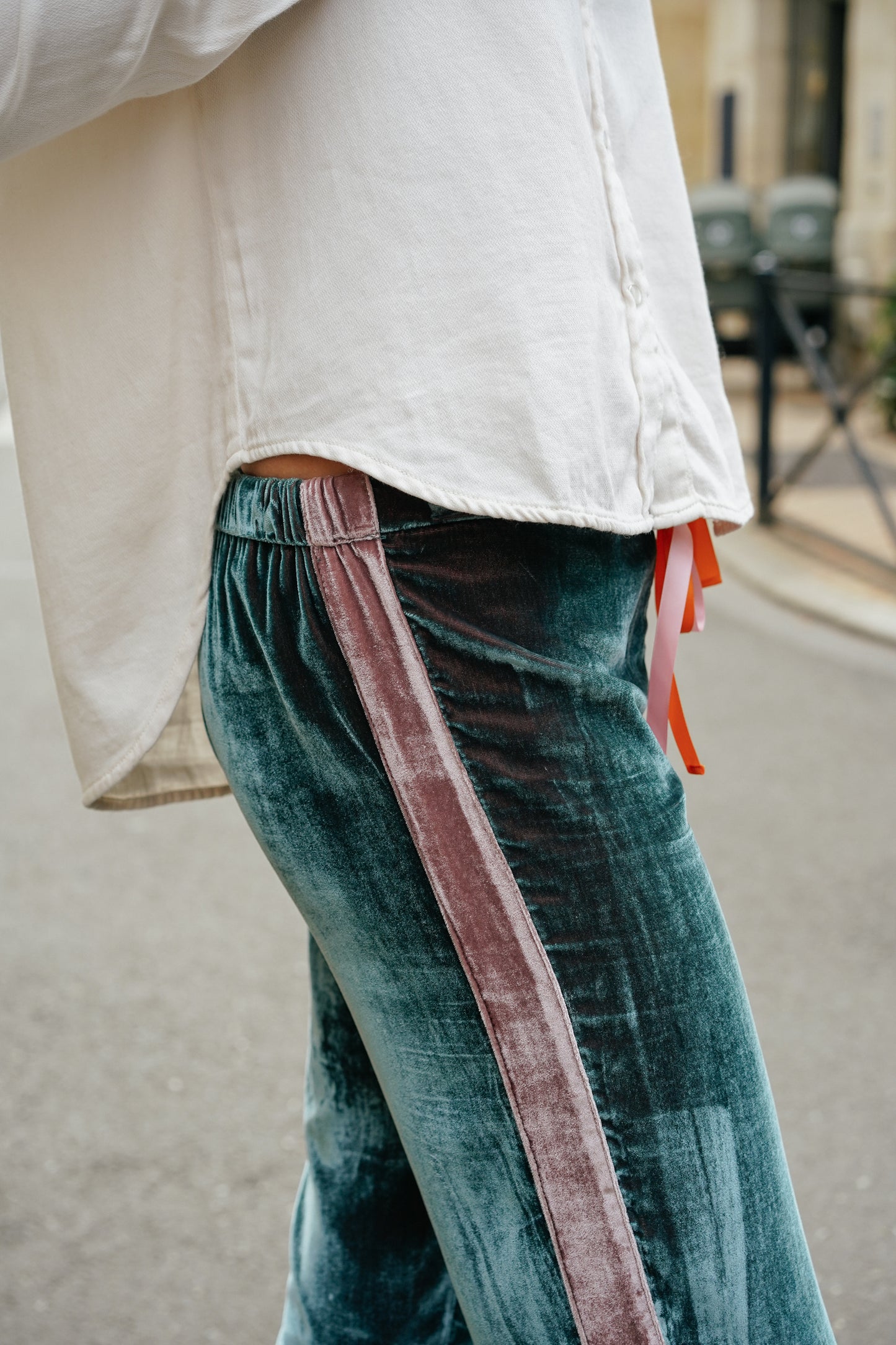 THE BLUE ISLAND - Sayani Dark Grey Trousers