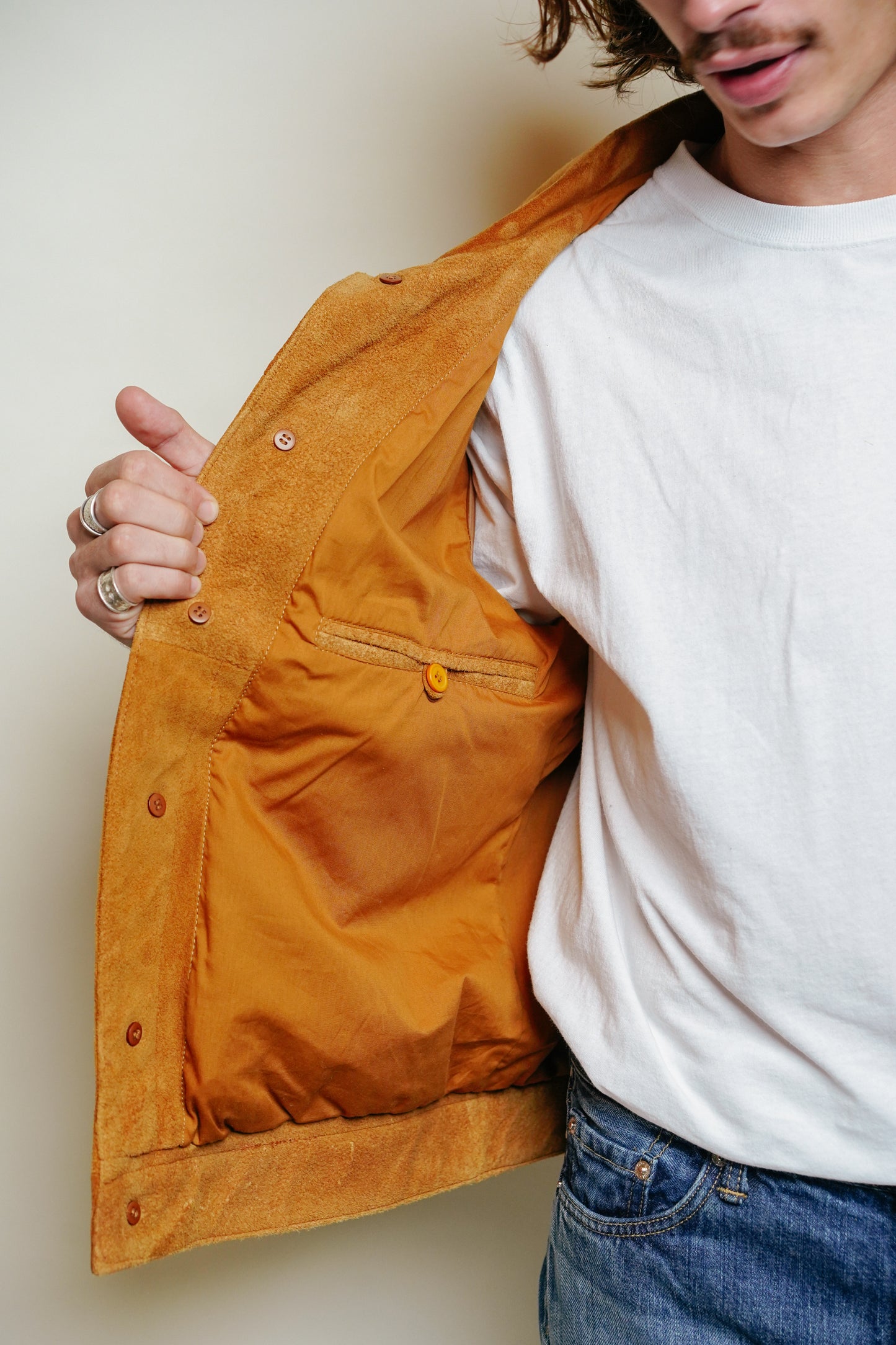 SERGE PARIENTE - Veste Jeans Jacket Suede