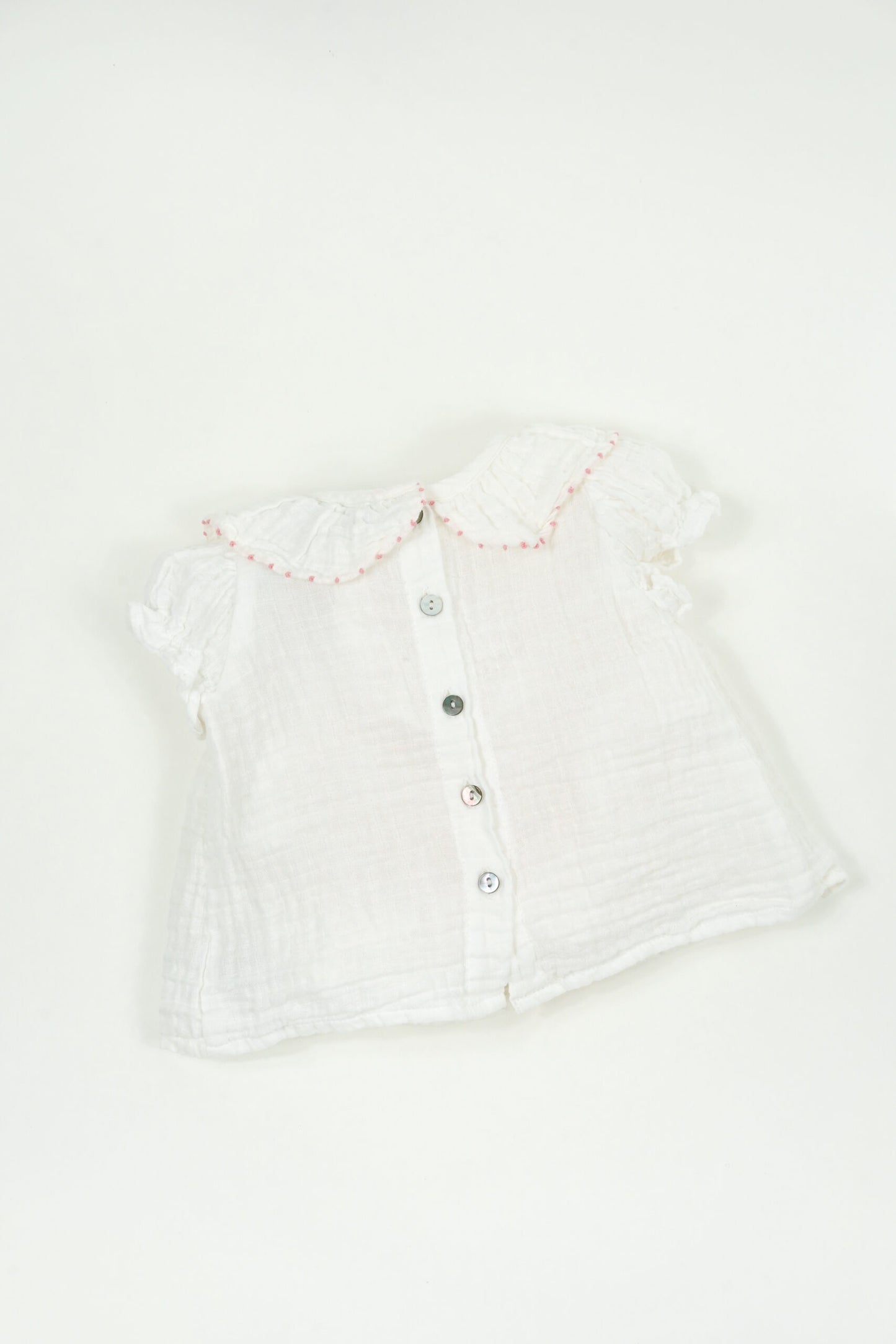 L'ÎLE BLEUE - Blouse Lou Rose Bébé