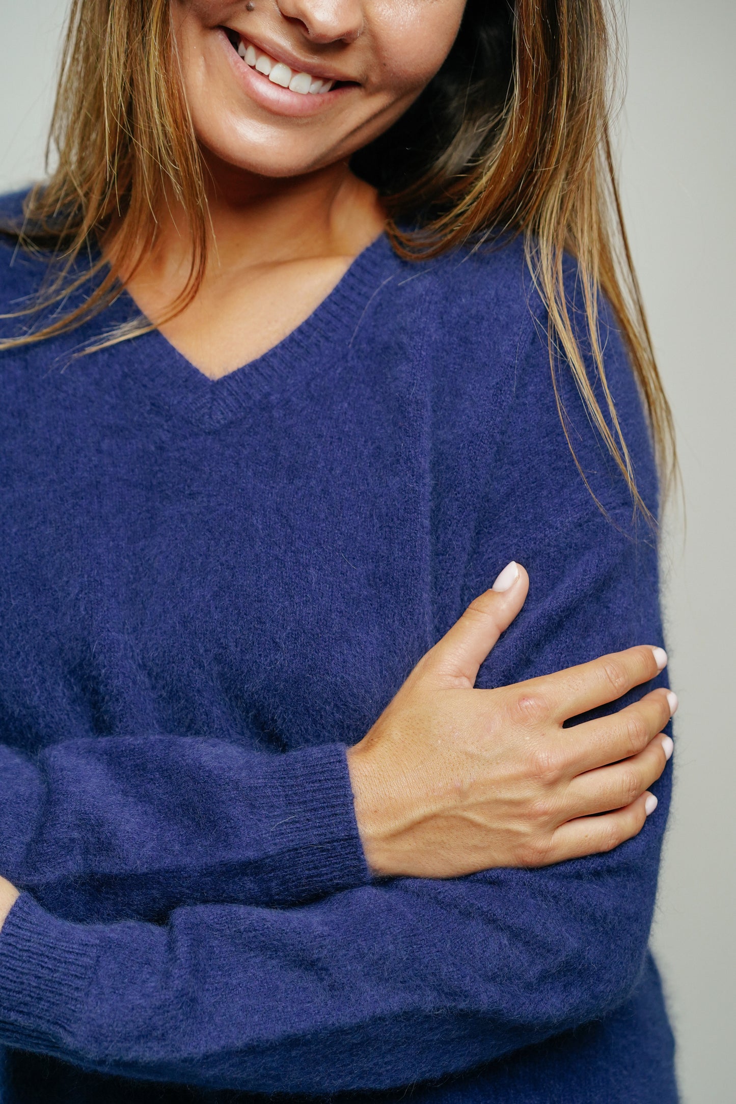 ESTHÈME - Petit Col V Raccoon Marine