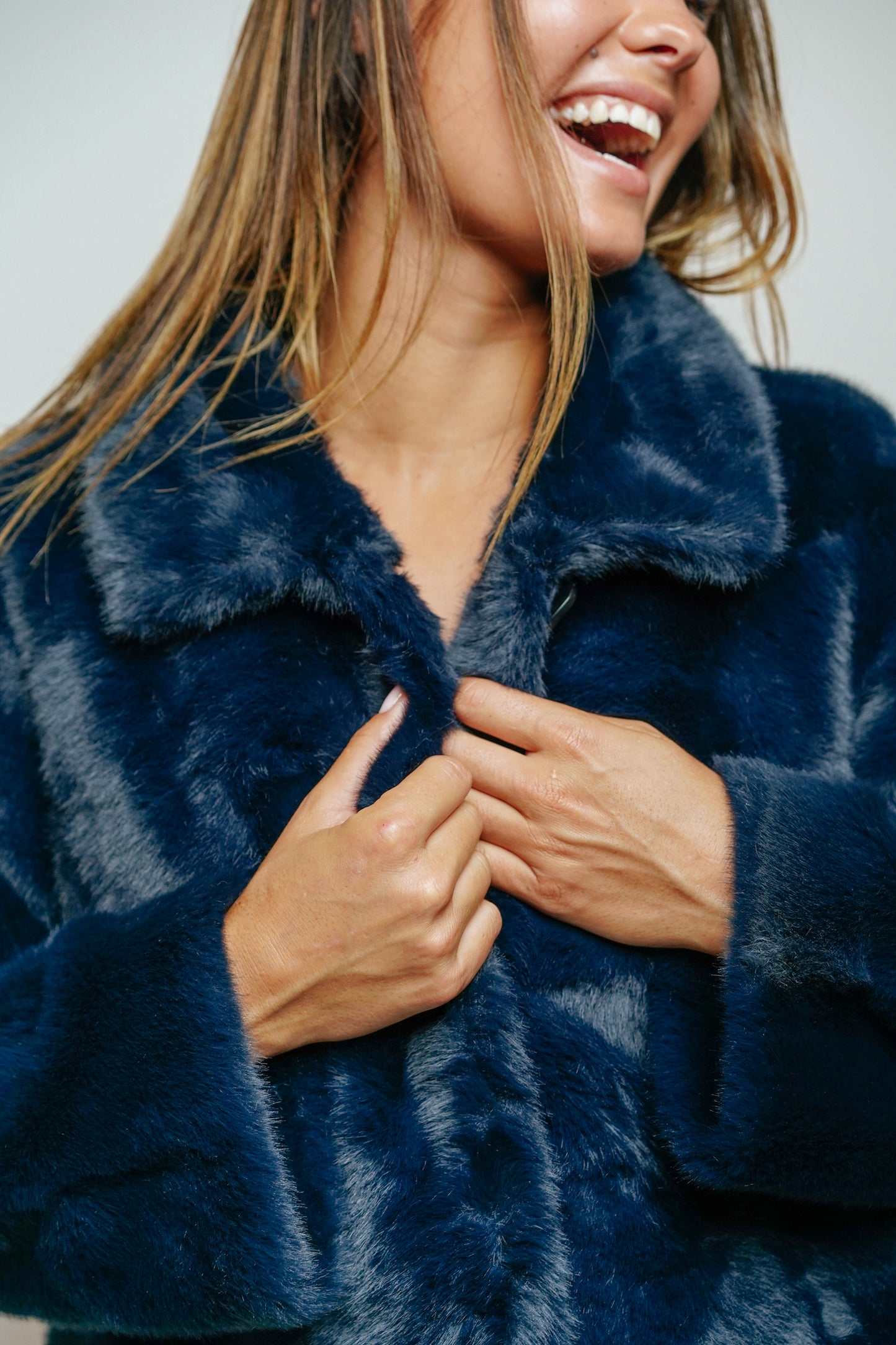 ESTHÈME - Manteau Marine