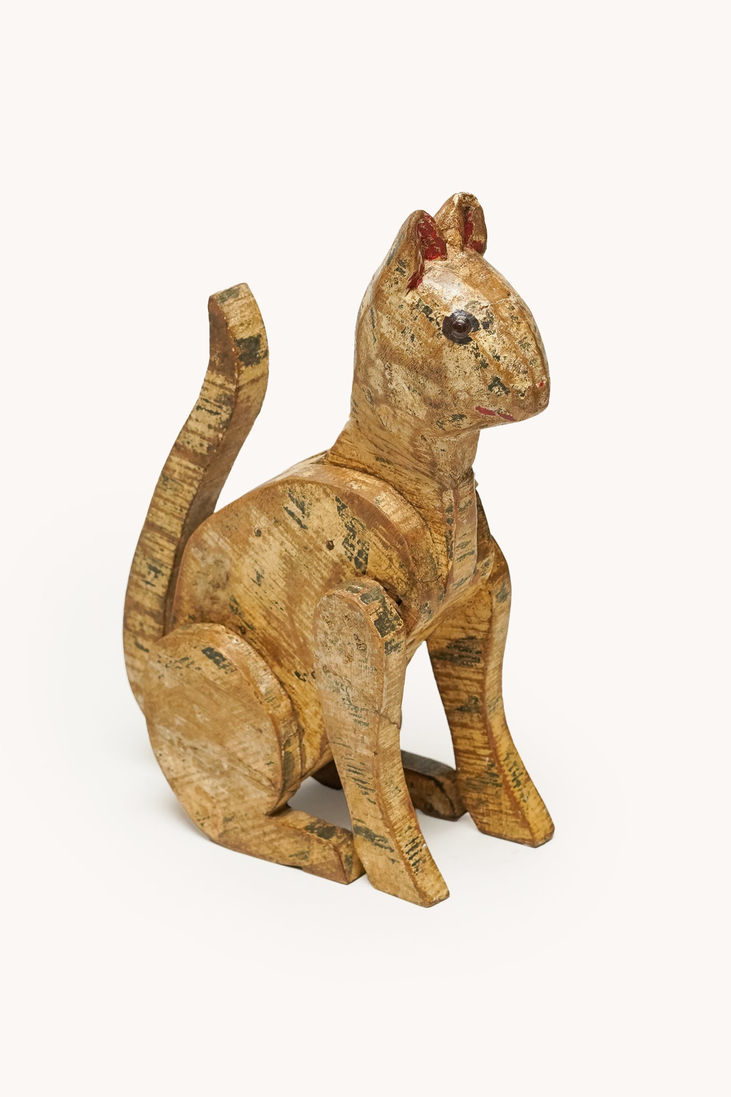 L'ÎLE BLEUE - CHAT EN BOIS DE MANGUIER