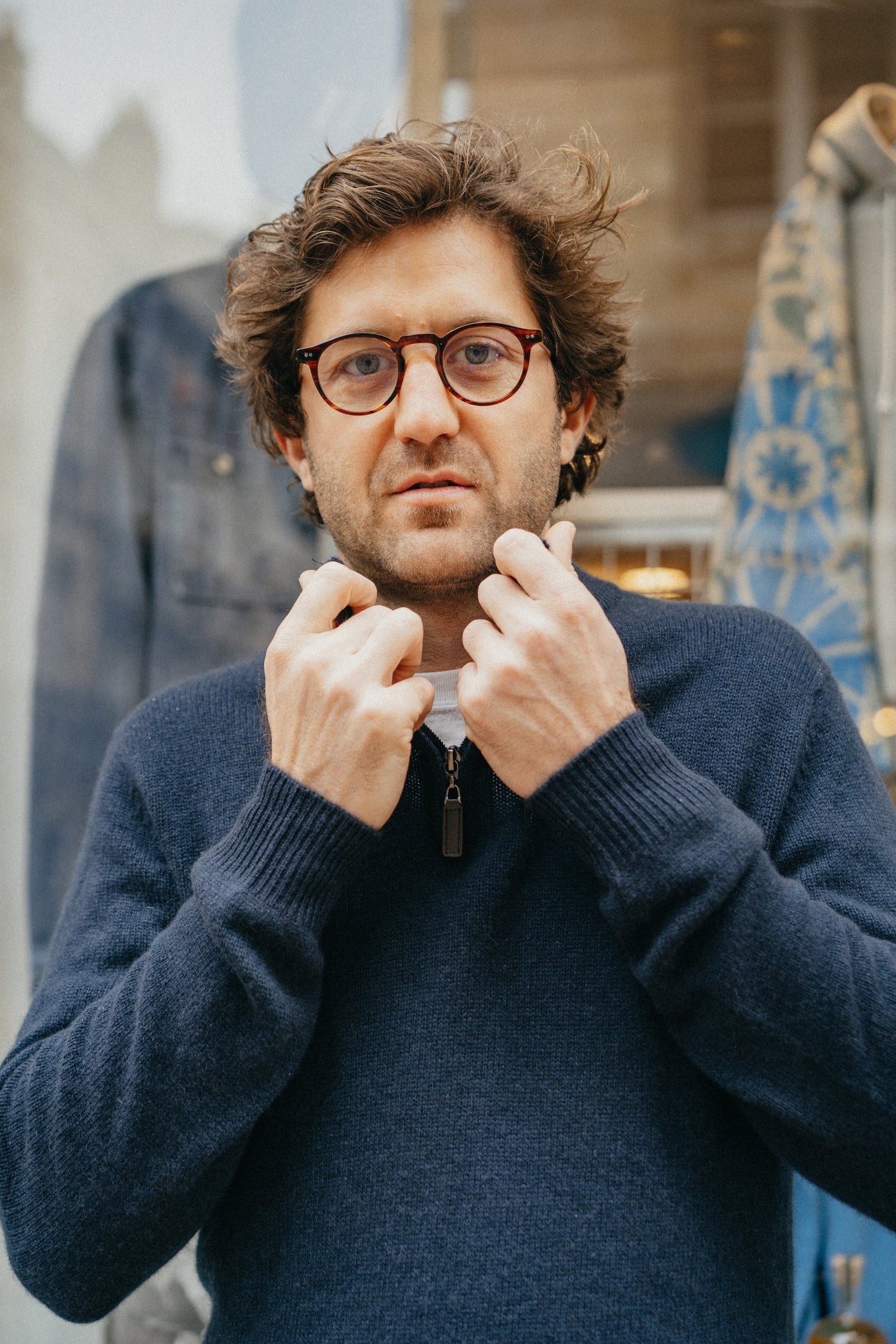 ESTHEME - Cashmere Trucker Sweater