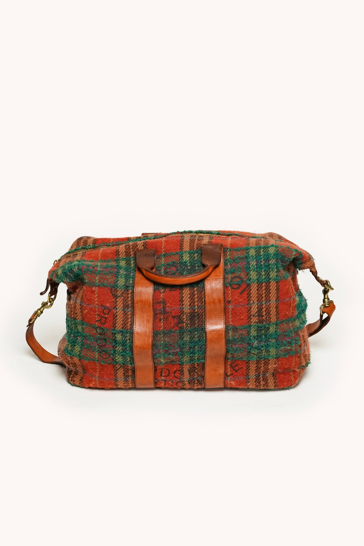 L'ÎLE BLEUE - WEEKEND BAG TARTAN