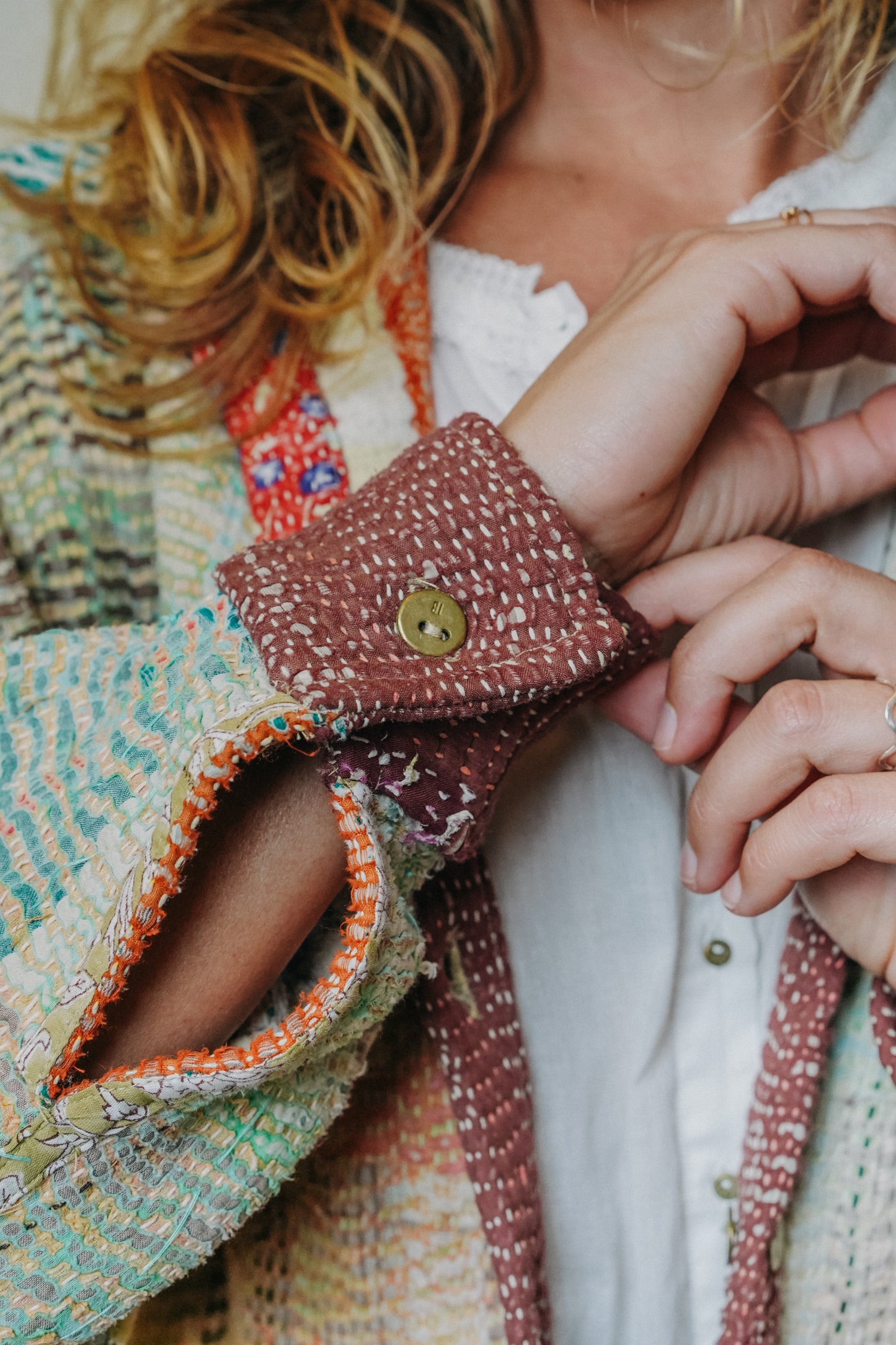 THE BLUE ISLAND - Kantha Sequin Jacket 3