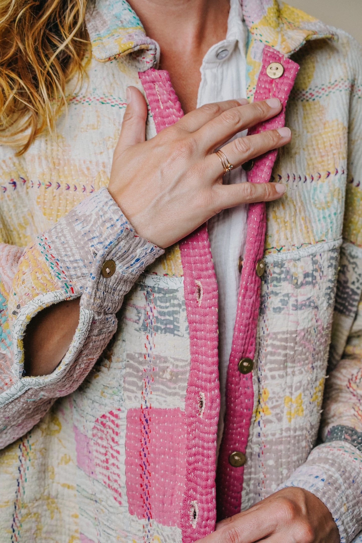 THE BLUE ISLAND - Kantha Sequin Jacket 2