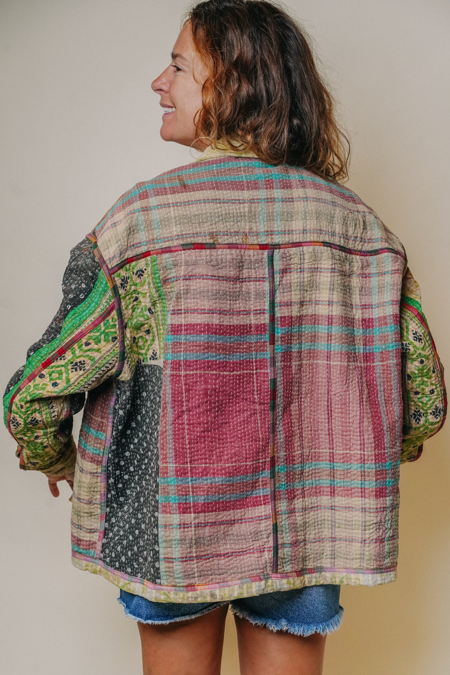 L'ÎLE BLEUE - Veste Kantha Sequins 1