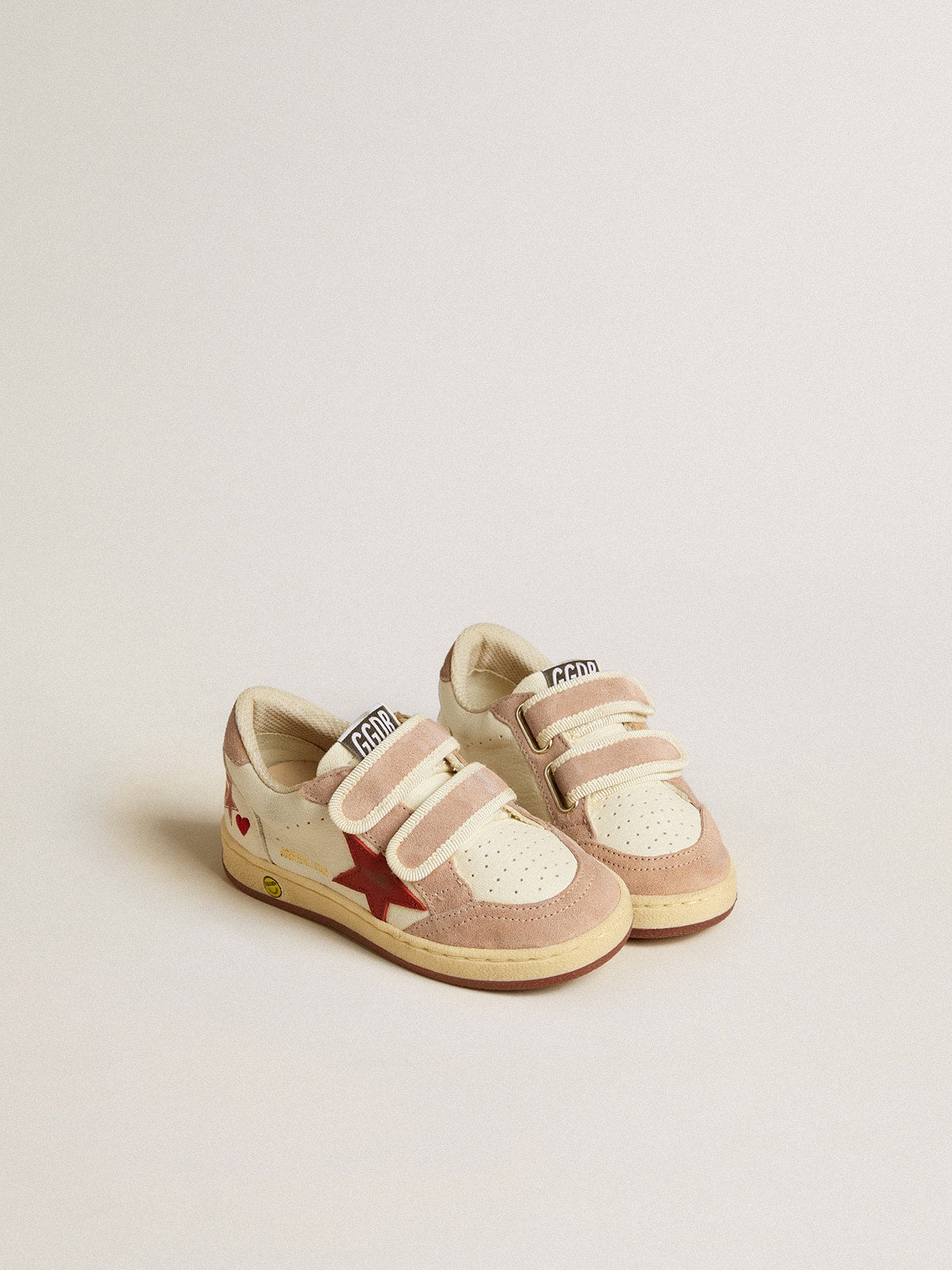 GOLDEN GOOSE - Ball Star White & Red
