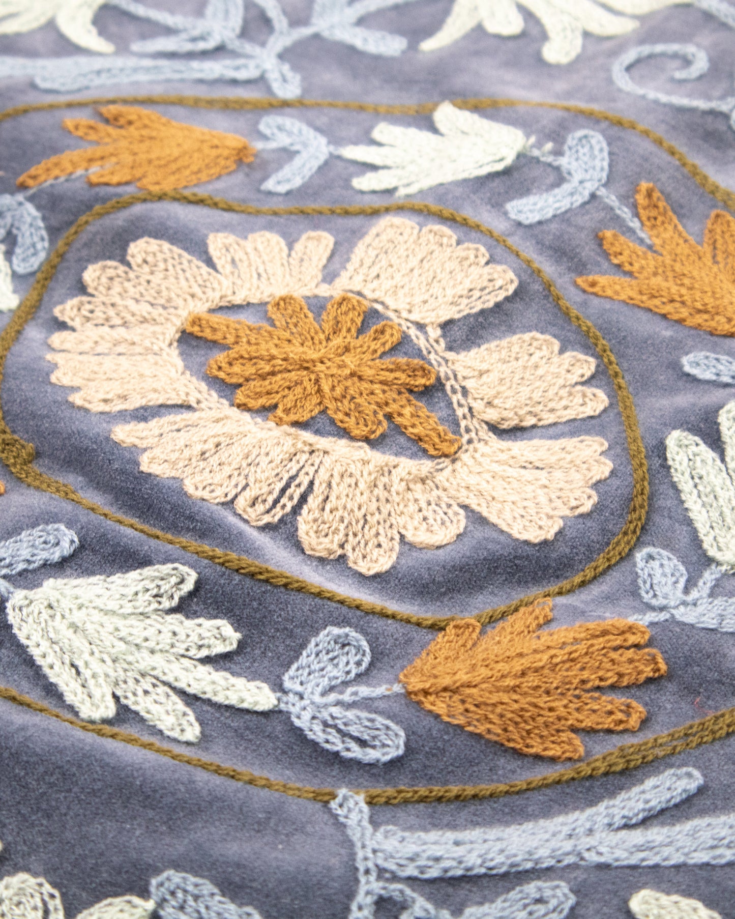 L'ÎLE BLEUE - SURCHEMISE EN KANTHA SUZANI COULEUR 6