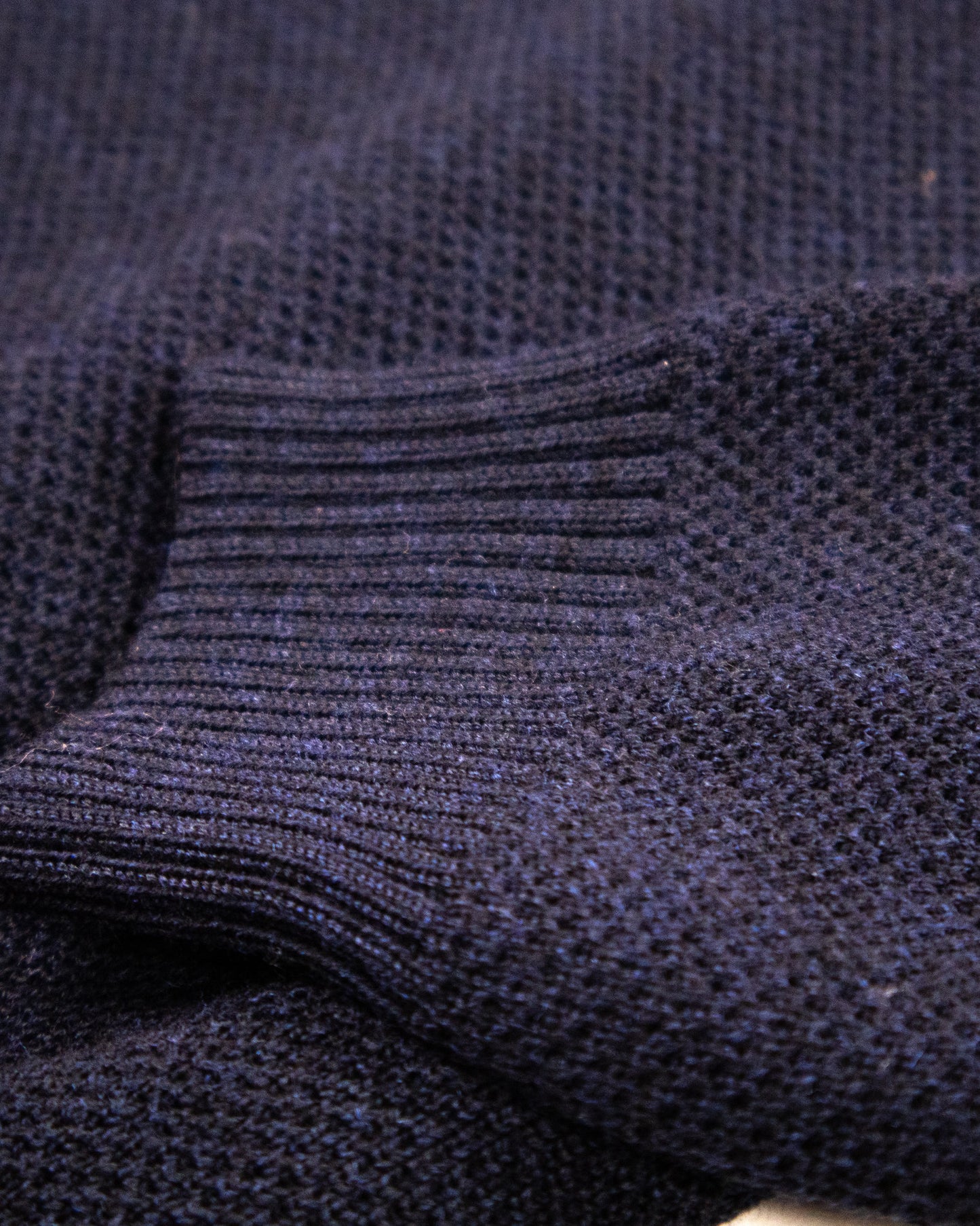 NITTO KNITWEAR - YOURI BLUE WOOL TURTLENECK