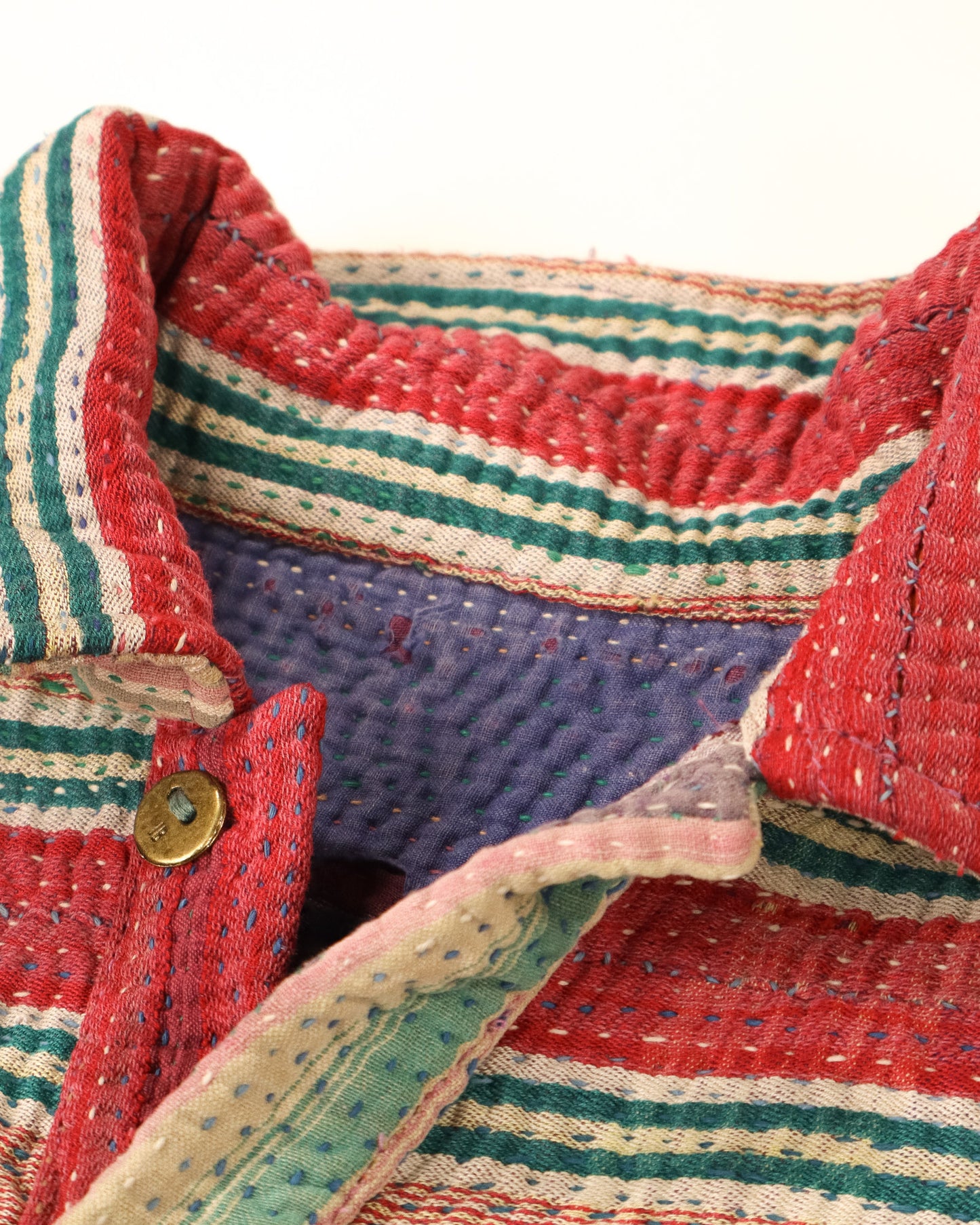 L'ÎLE BLEUE - VESTE KANTHA À FRANGE COULEUR 14