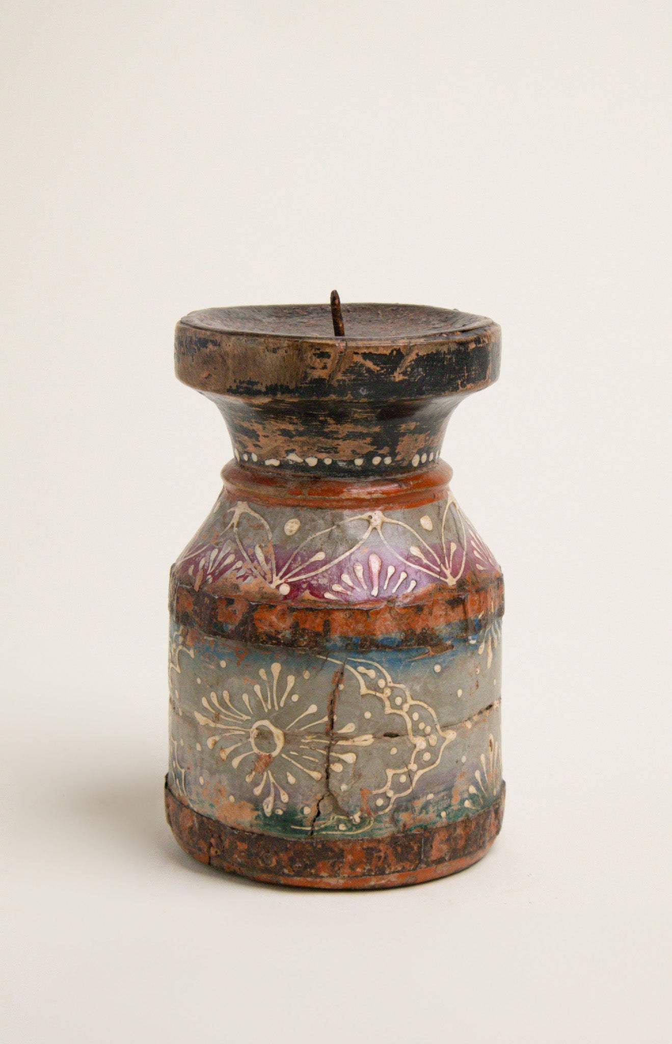 L'ÎLE BLEUE - Bougeoir Acacia Vintage Grey