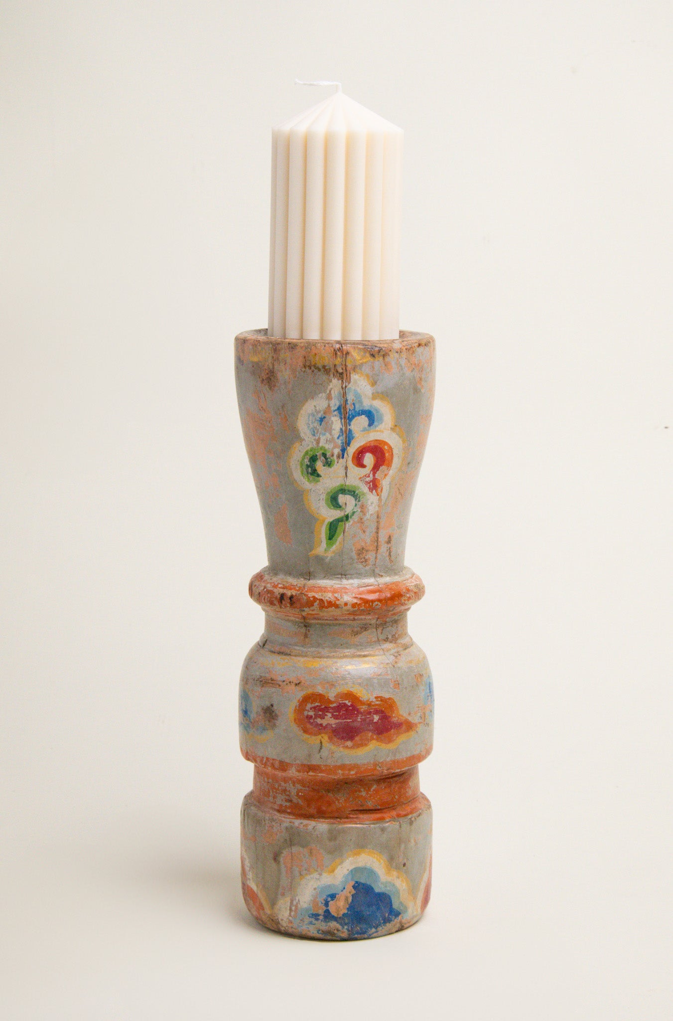 L'ÎLE BLEUE - Bougeoir Acacia Vintage Grey