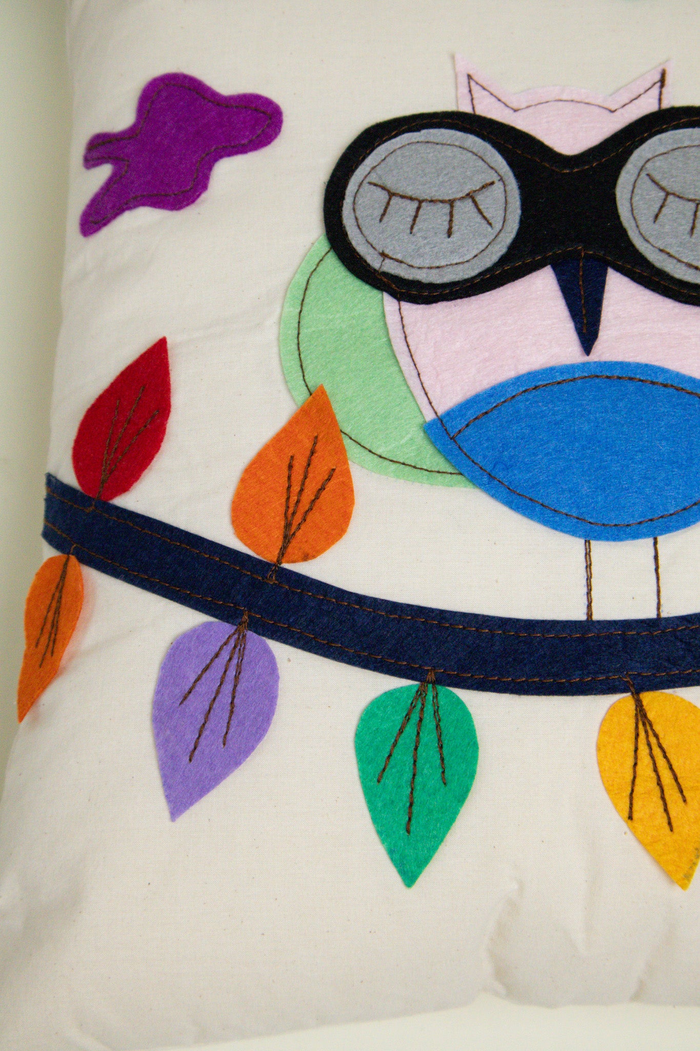 THE BLUE ISLAND - Owl Cushion Cover