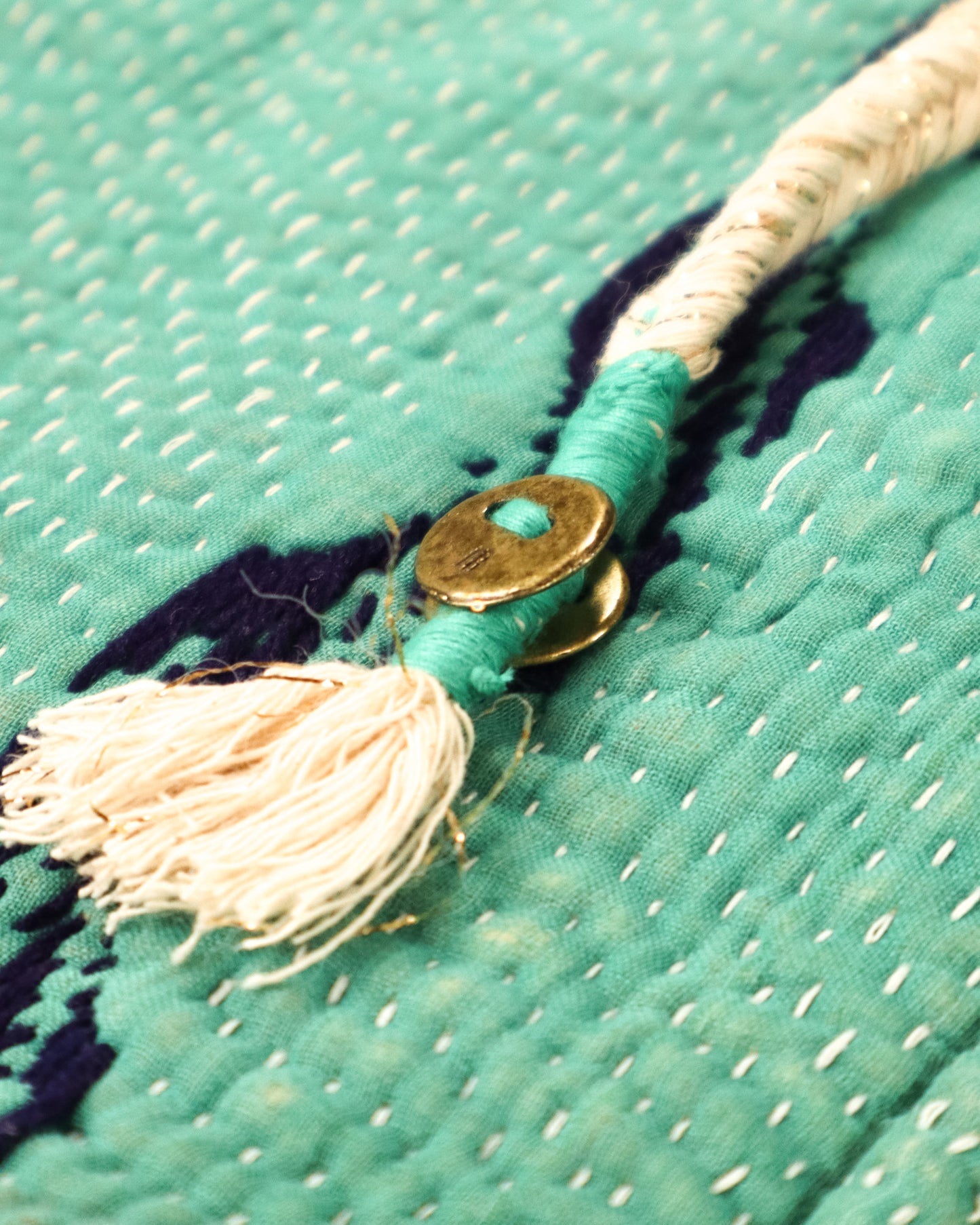 THE BLUE ISLAND - LEOPARD SLEEVELESS HOODIE IN KANTHA COLOR 6