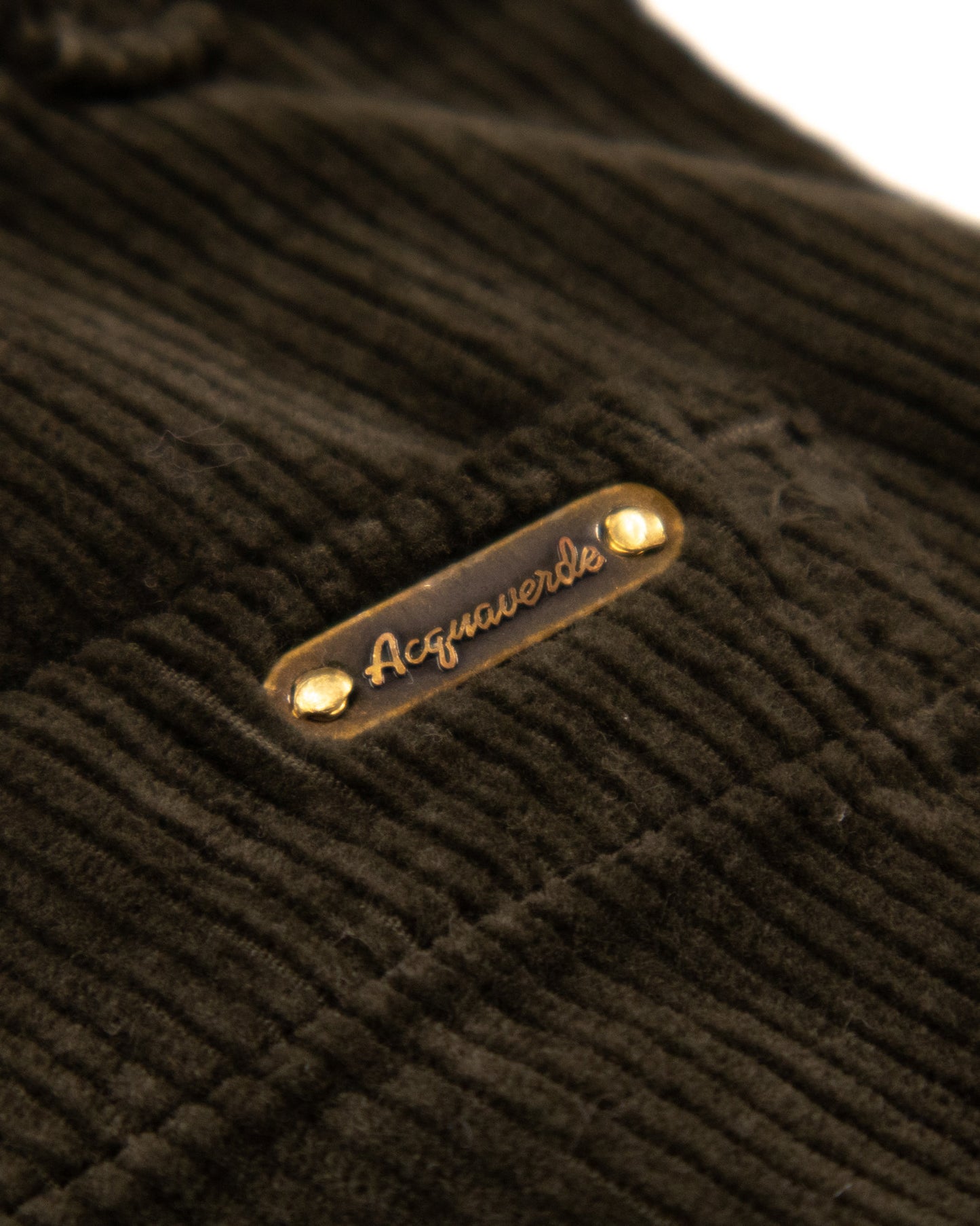 ACQUAVERDE - PANTALON VELOUR CHARLOTTE VERT FORET