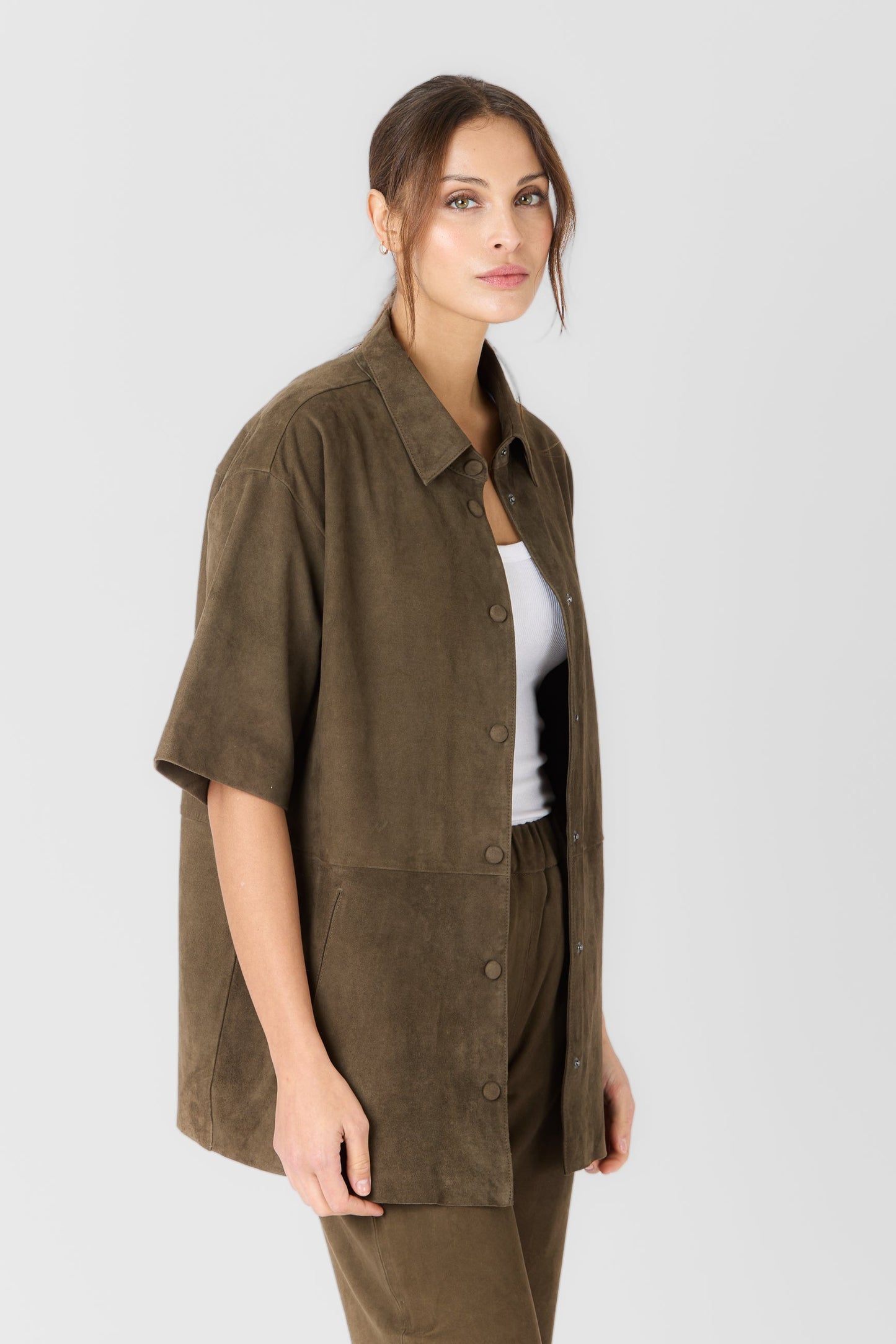 SERGE PARIENTE - Velvet Goat Leather Shirt