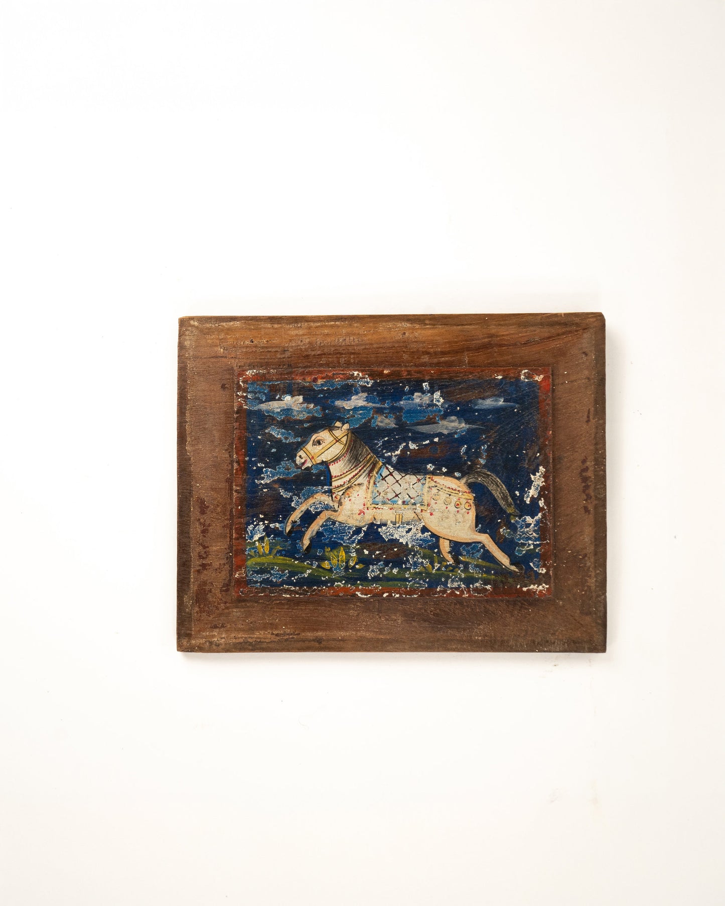 L'ÎLE BLEUE - TABLEAU EN BOIS PEINT À LA MAIN 3