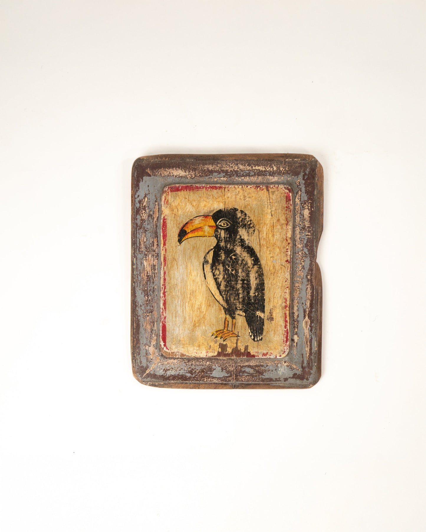 L'ÎLE BLEUE - TABLEAU EN BOIS PEINT À LA MAIN 8