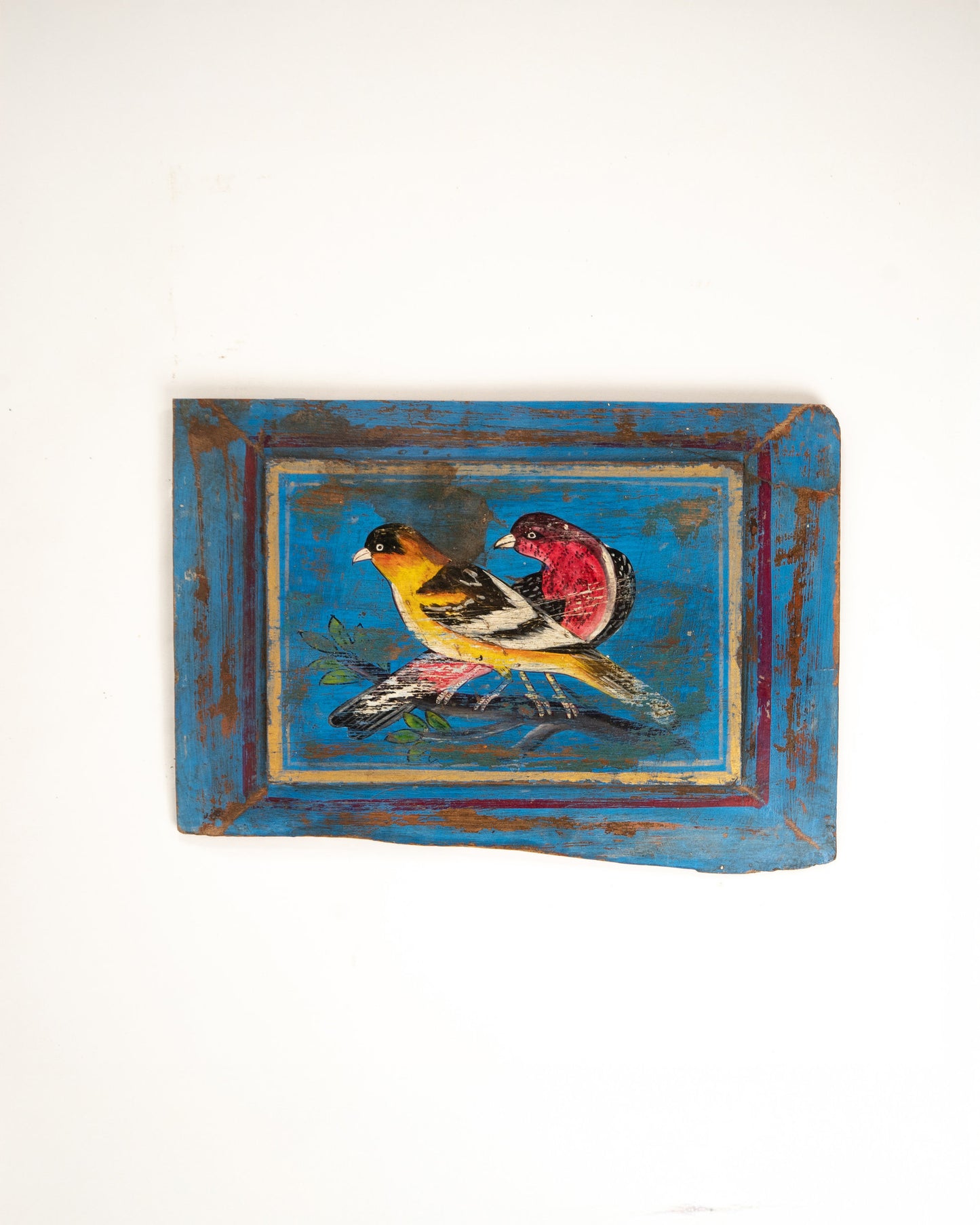 HAND-PAINTED TEAK WOOD 17