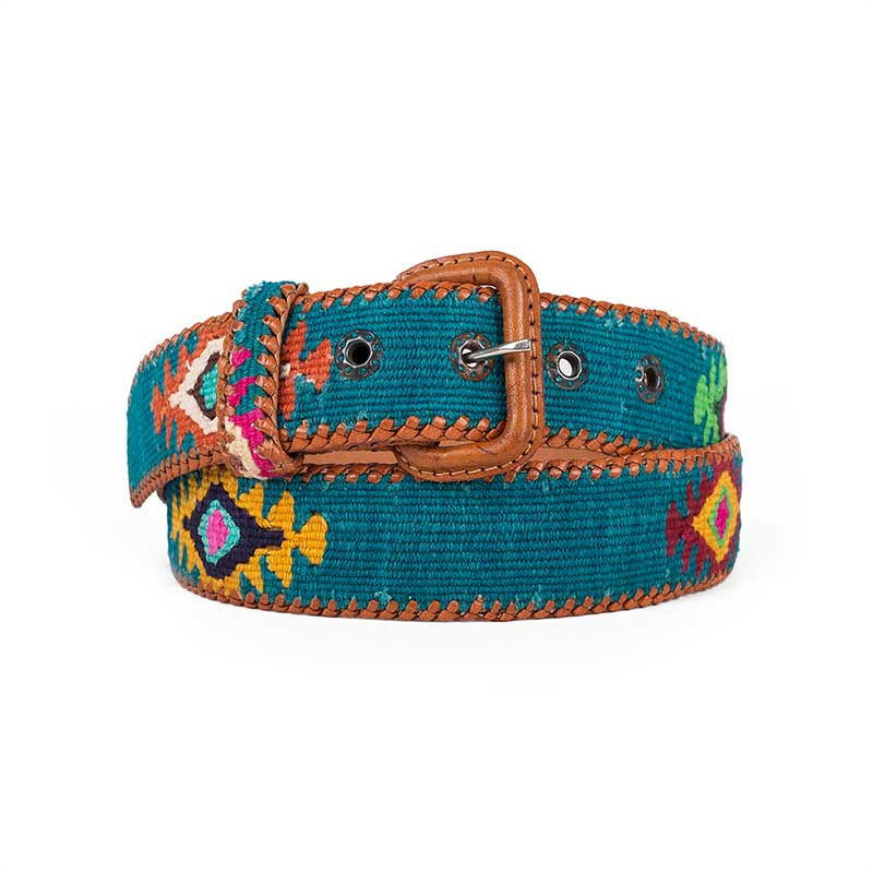 LA MANSA - Verde Petroleo Ethnic Belt