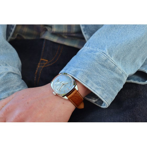 CHEZ MAMAN - APOLLO FADED DENIM BROWN