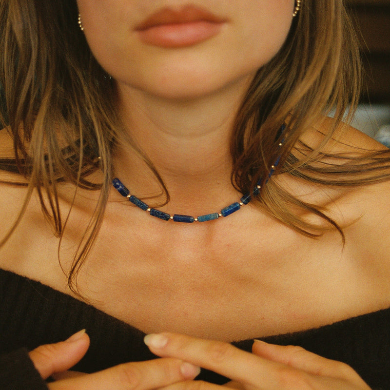 CAMILLE COLETTE STUDIO - COLLIER LAPIS LAZULI LAZULI