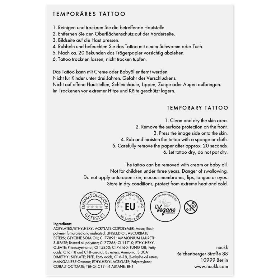 NUUKK - Space Temporary Tattoo