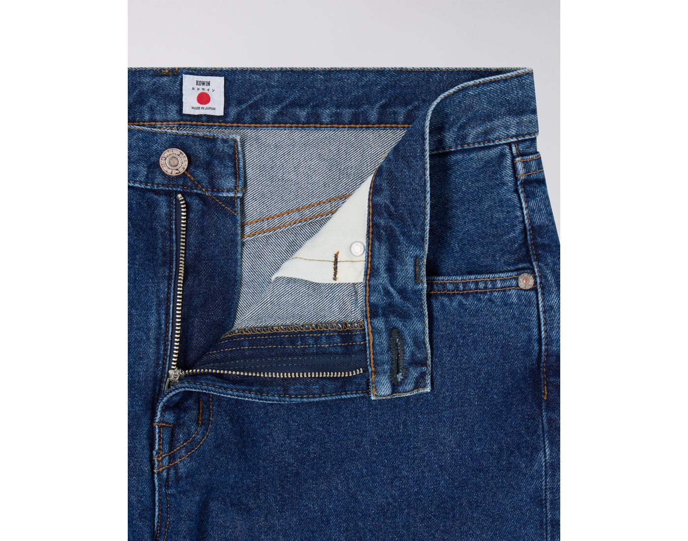 EDWIN - Jean Slim Tapered Blue Mid Used