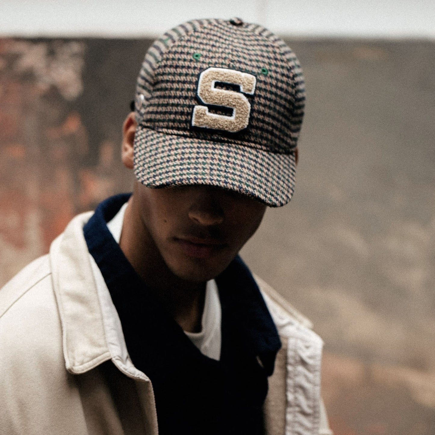 SWEET PANTS - Casquette Tweed Blue Green