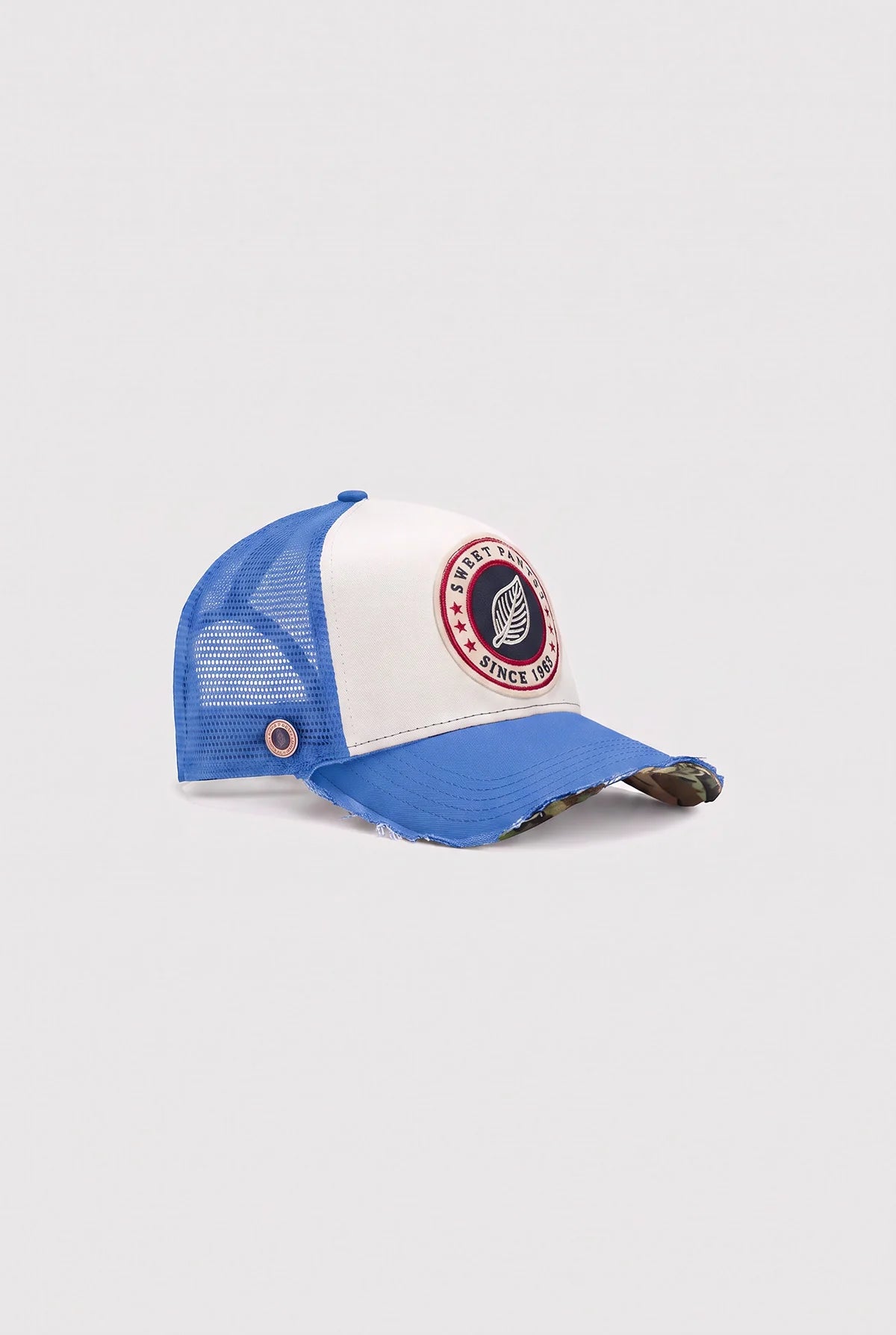 Casquette trucker Sweet Pants Home Run coloris azure, vue de détail
