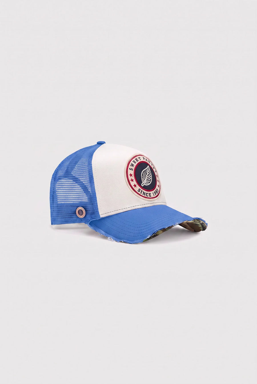 Casquette trucker Sweet Pants Home Run coloris azure, vue de détail