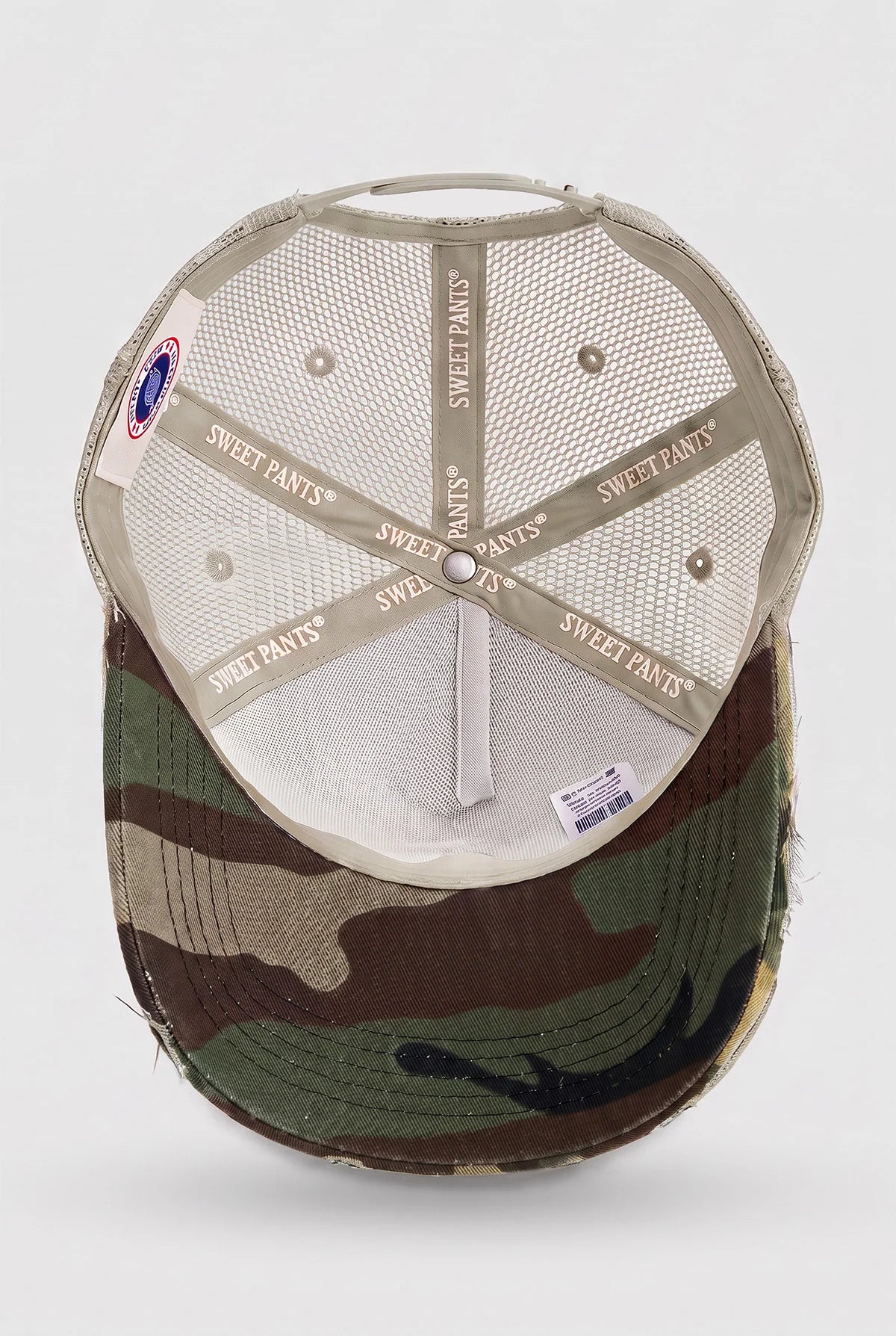 Casquette trucker Sweet Pants Home Run coloris gris, vue complémentaire