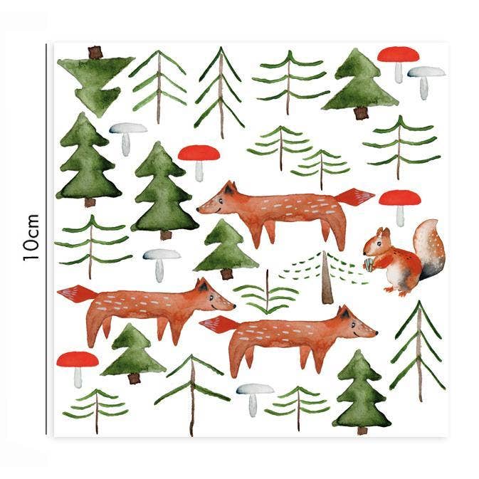 NUUKK - Forest Animal Porcelain Stickers